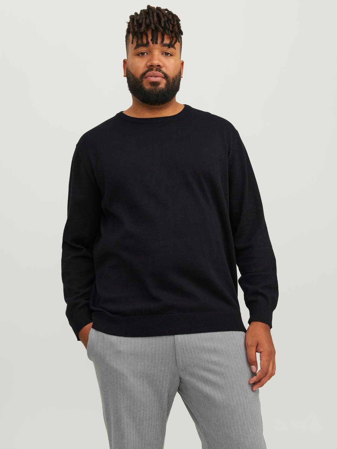 Jack & Jones PlusSize Gebreide trui JJEBASIC KNIT CREW NECK NOOS PLS