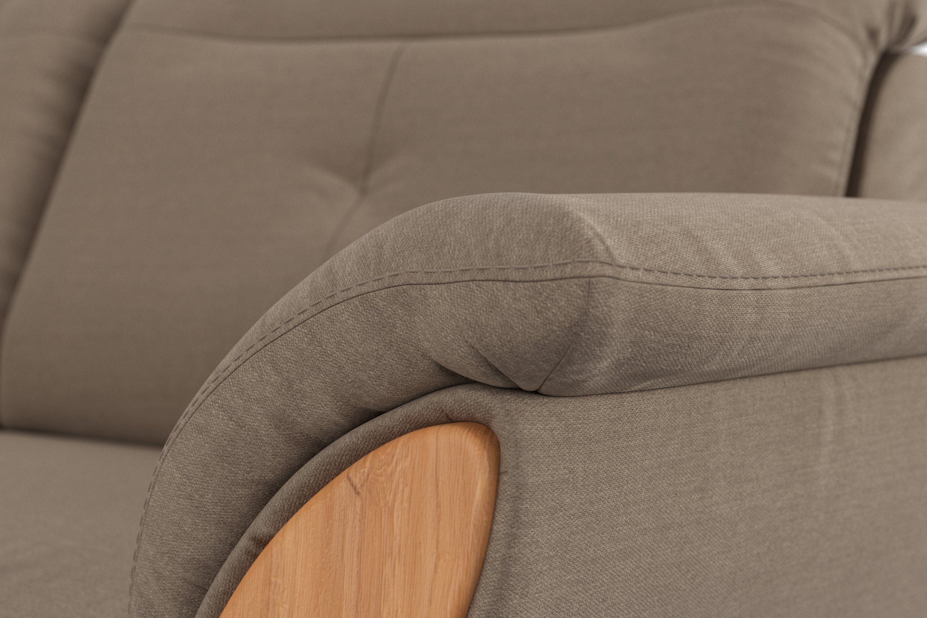 Home affaire Hoekbank Dangast L-vorm Verstelbare hoofdsteun, naar keuze met motorische relaxfunctie