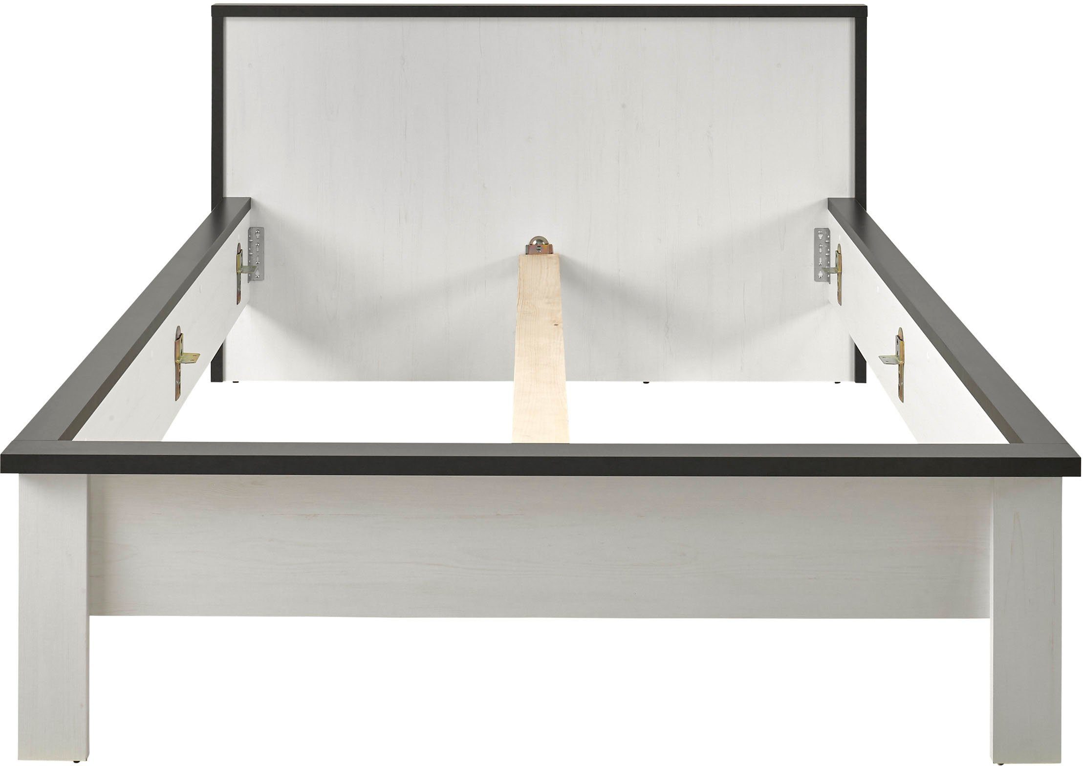 Home affaire 1-persoonsledikant SHERWOOD ligoppervlak 90/140 of 180x200 cm van fsc®-gecertificeerd houtmateriaal, rustieke landhuisstijl