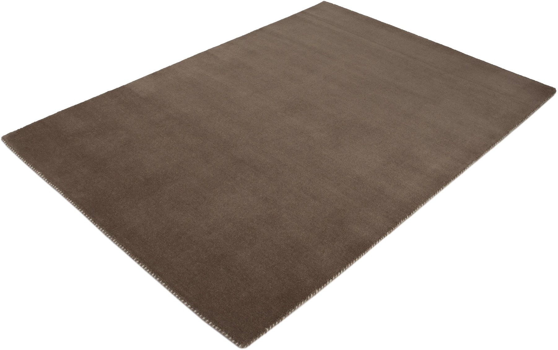 carpetfine Wollen kleed Gabbeh Lola Uni met natuurlijk plantaardig materiaal handgeweven, ook in rond