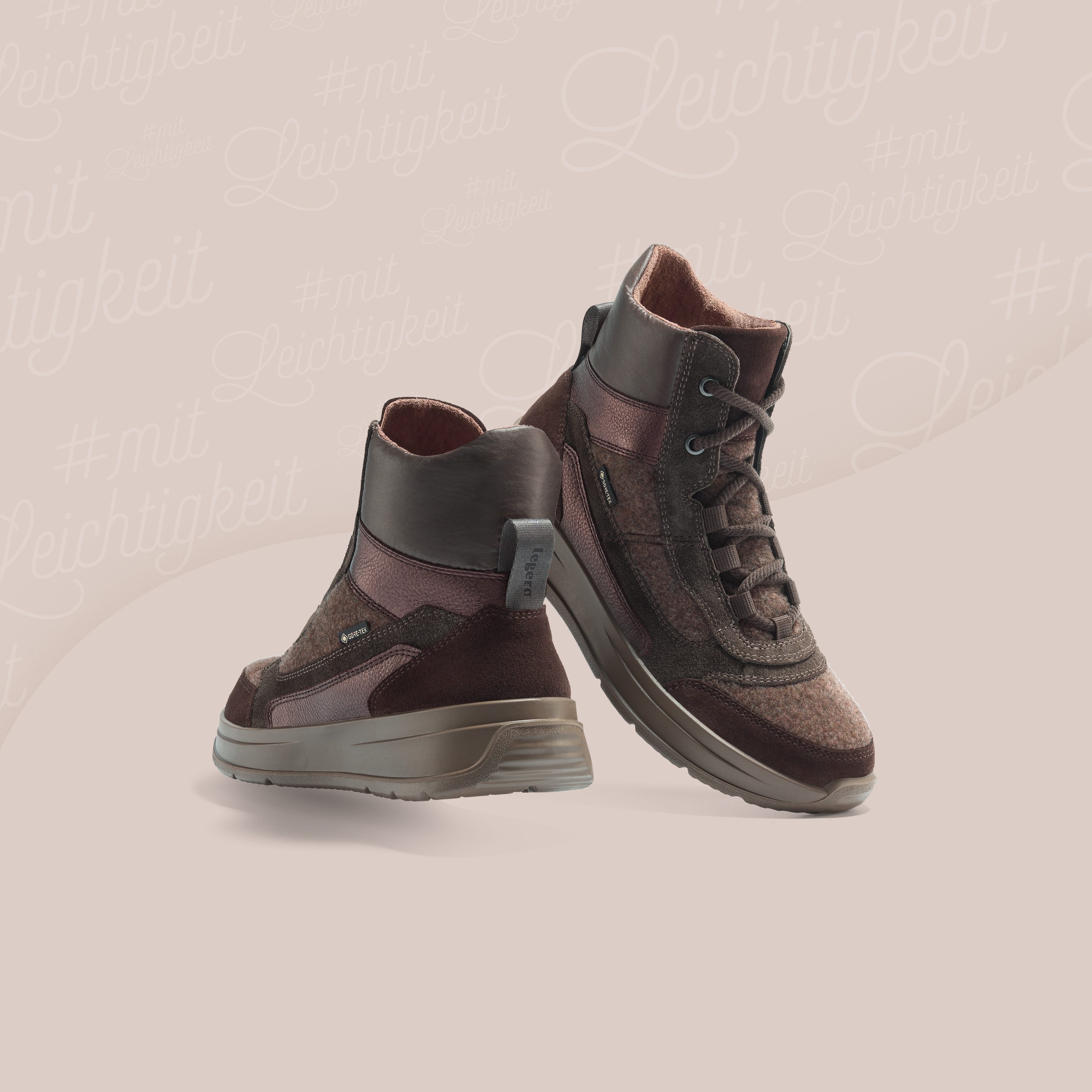 Legero Sneakers Sprinter trekkingschoen, veterschoen met waterafstotende gore tex-membraan