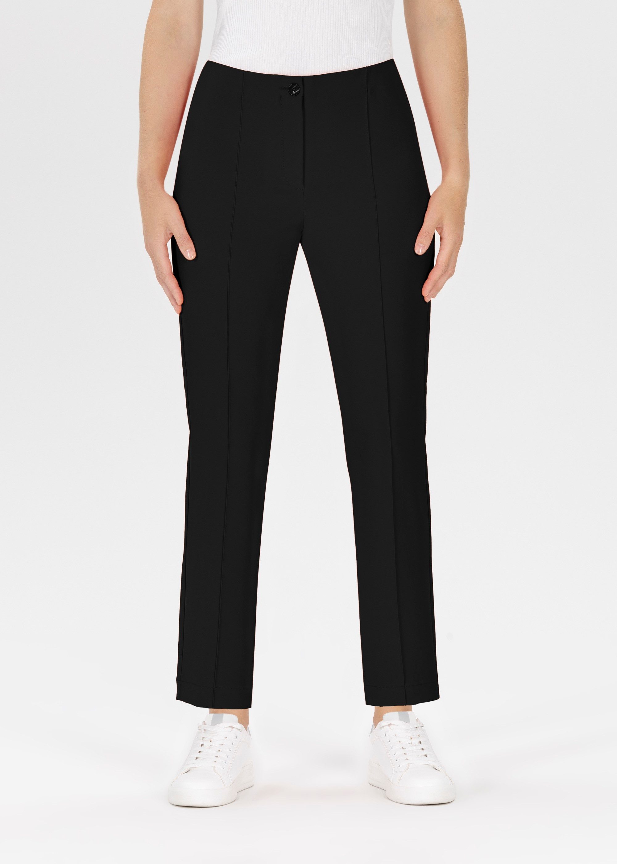 Stehmann 7/8 broek met biezen dames 7/8-broeken maat 38 zwart