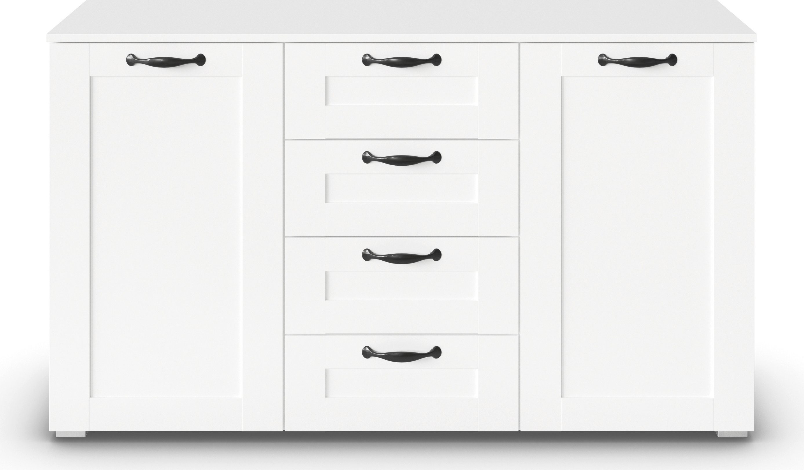 rauch Kast met laden en deuren Cottage by Aditio in scandinavische landelijke stijl, 4 laden met soft-closefunctie