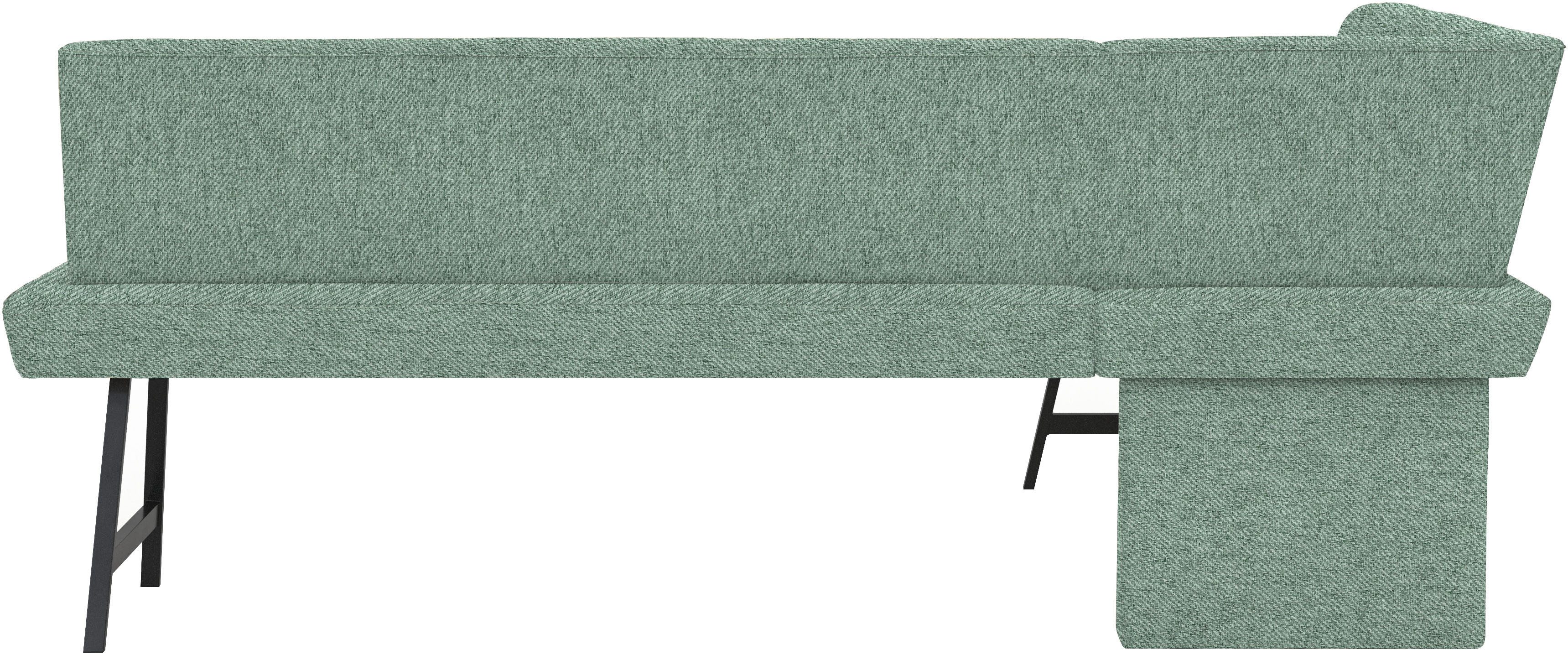 Home affaire Eethoek Sava Hoekbank met nosagvering in de zitting, massief eiken tafel (set, 4-delig)