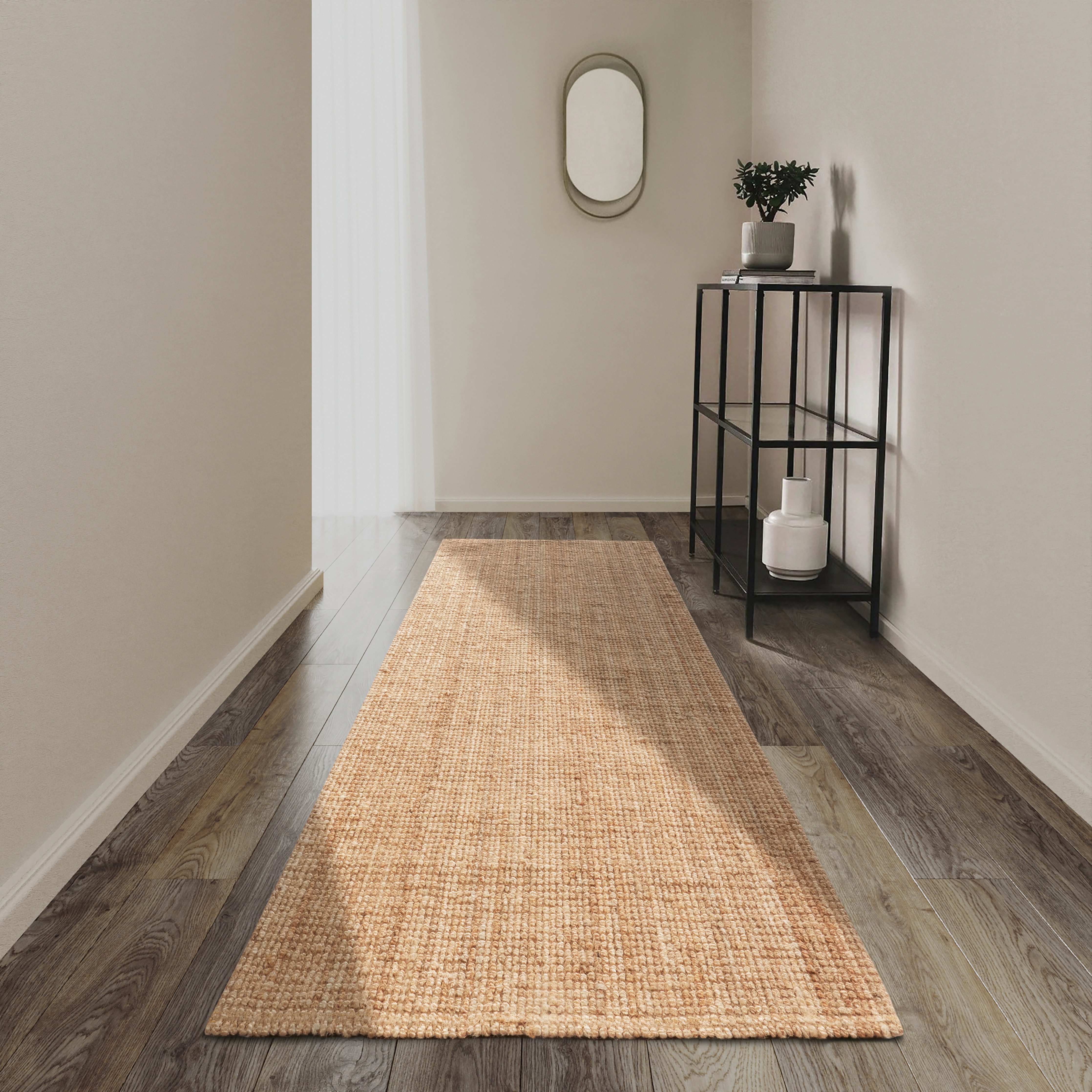 Villeroy & Boch Vloerkleed Rosalie jute tapijt Loper, 100% jute, natuurlijk, woonkamer, eetkamer, slaapkamer, GRS