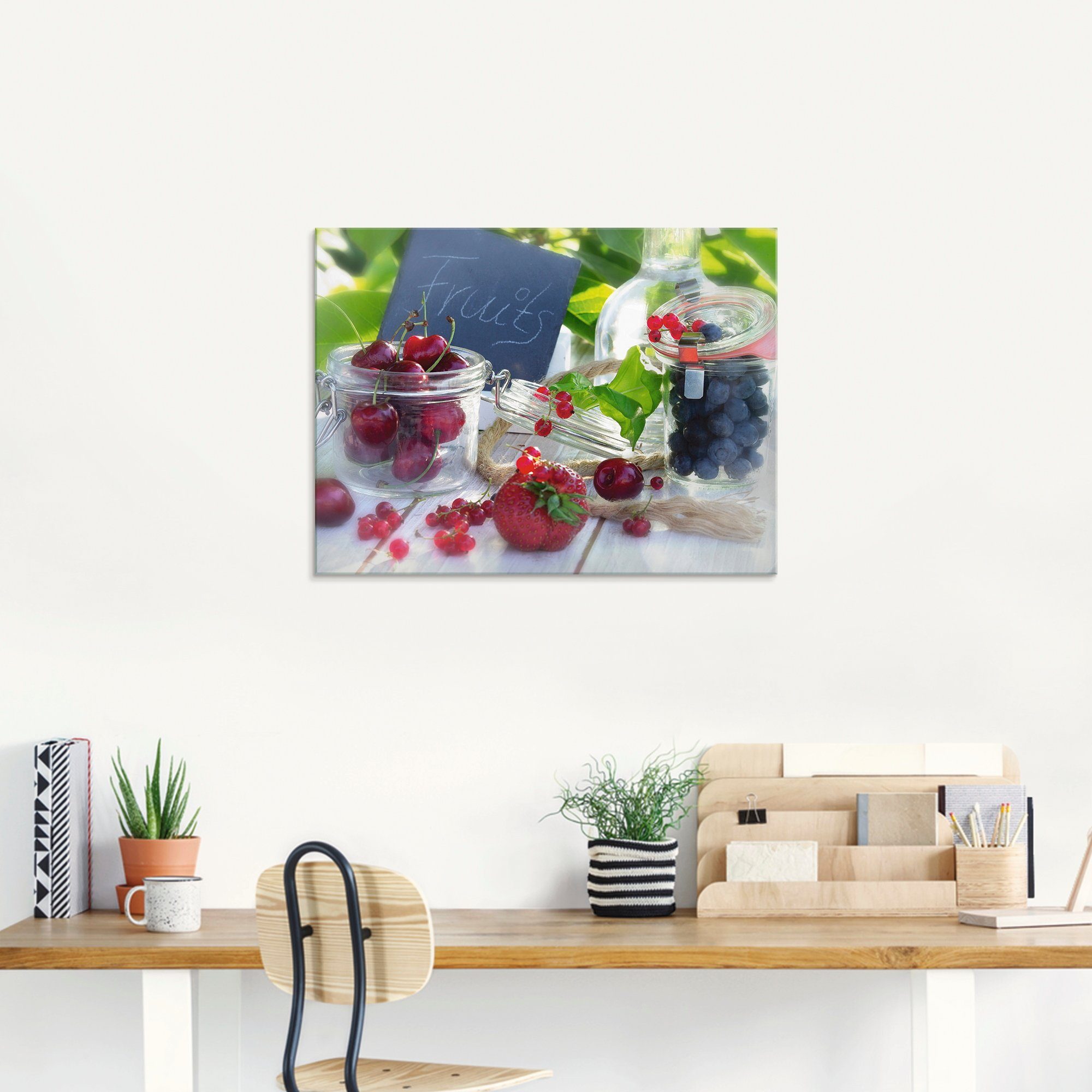 Artland Print op glas Verse vruchten zomer in verschillende maten