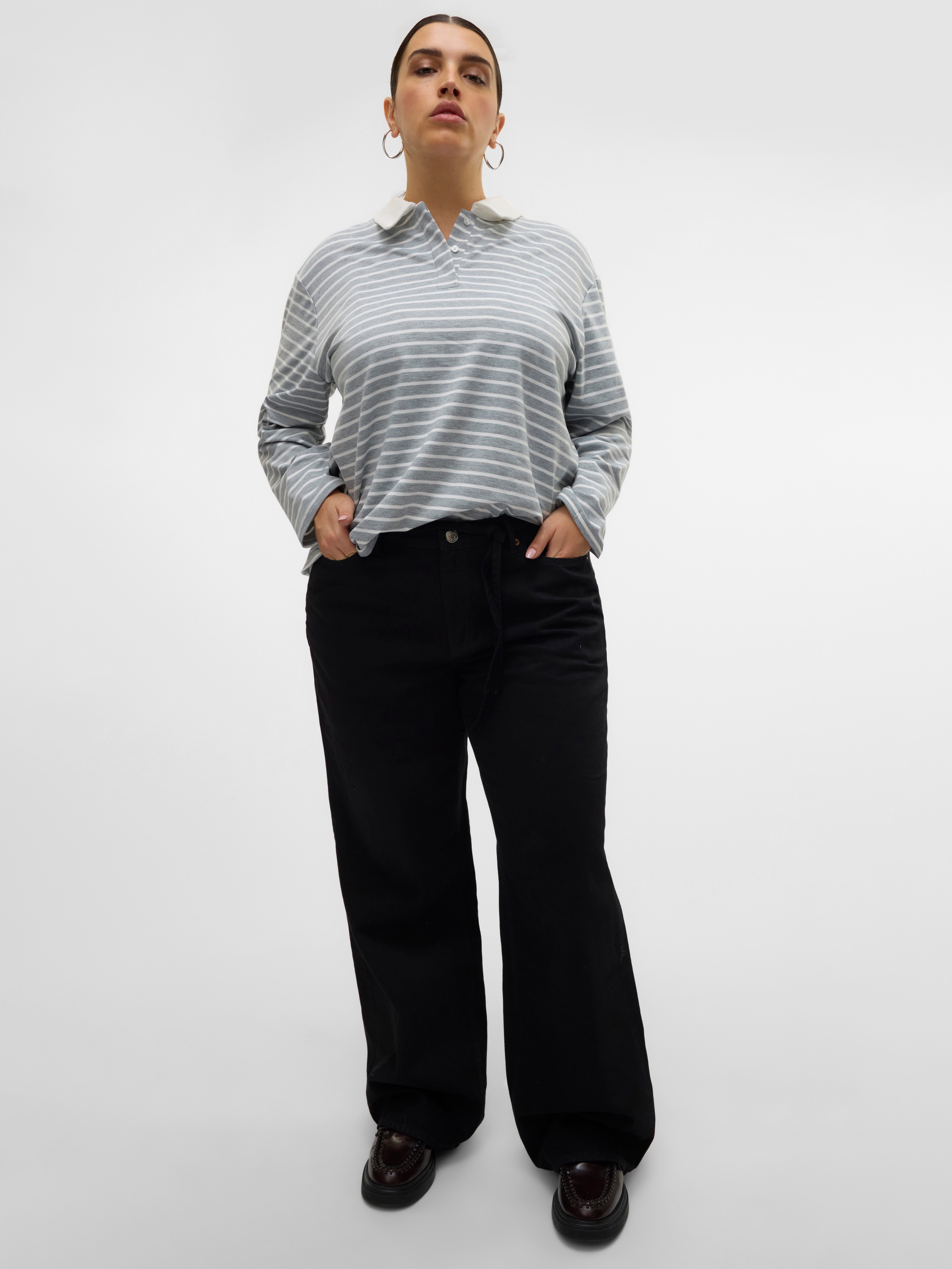 Vero Moda Curve High-waist jeans VMCTESSA HR WIDE J RA118 GA CUR NOOS