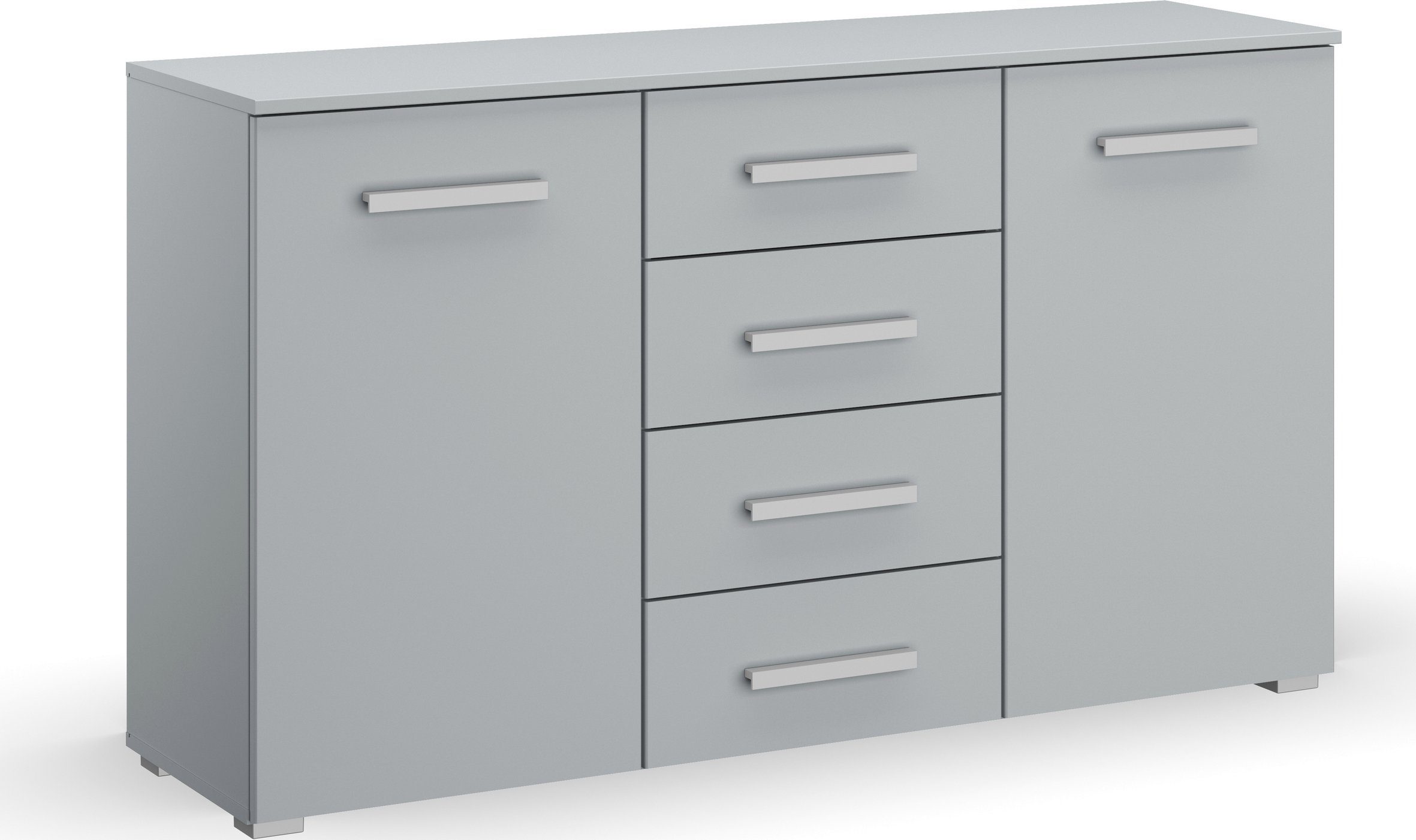 rauch Ladekast Sideboard commode combicommode KOLUNA met decorfront met 4 lades en 2 deuren en metalen grepen made in germany commodes & ladekasten