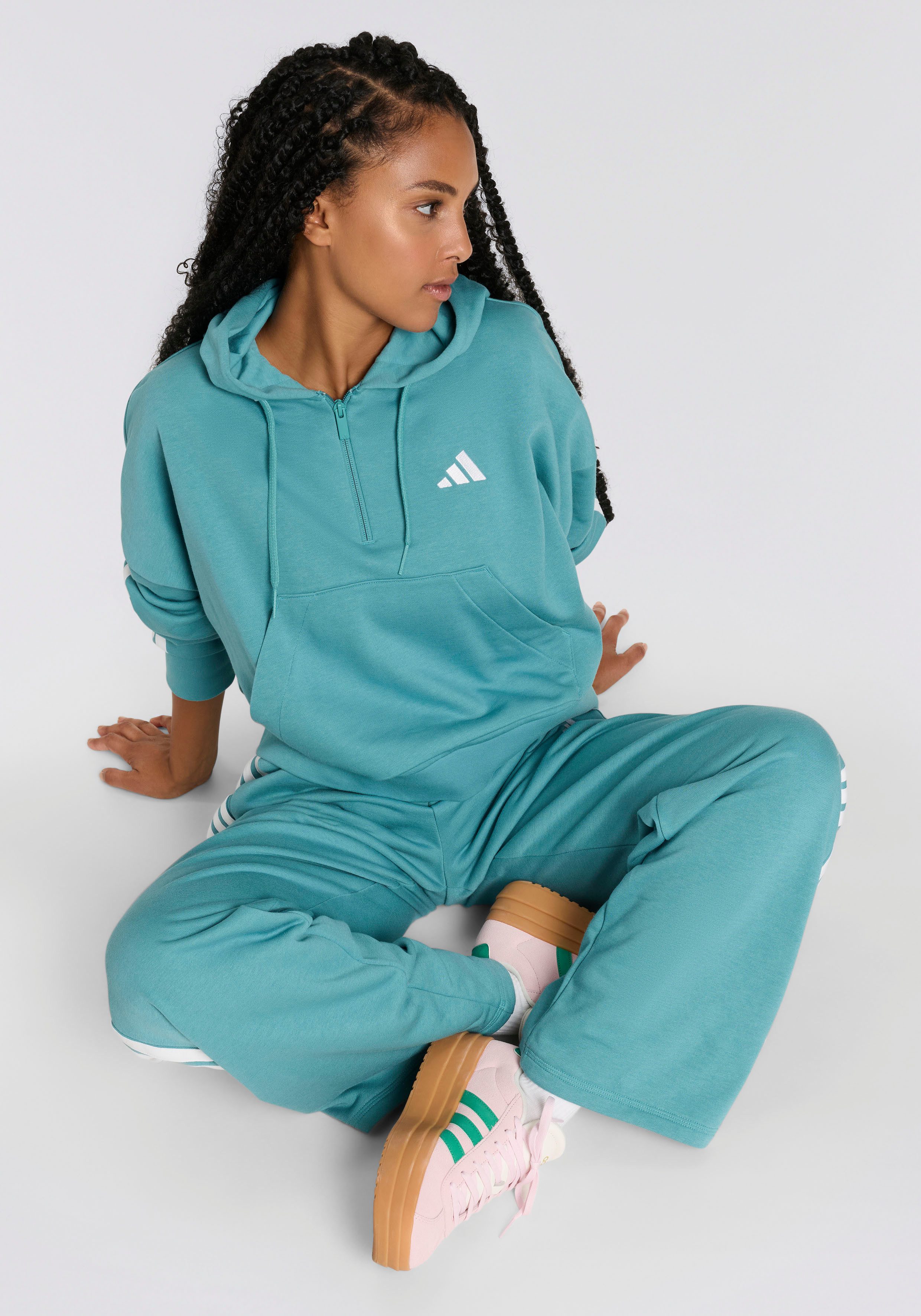 adidas Sportswear Hoodie W 3S FT QZ HD