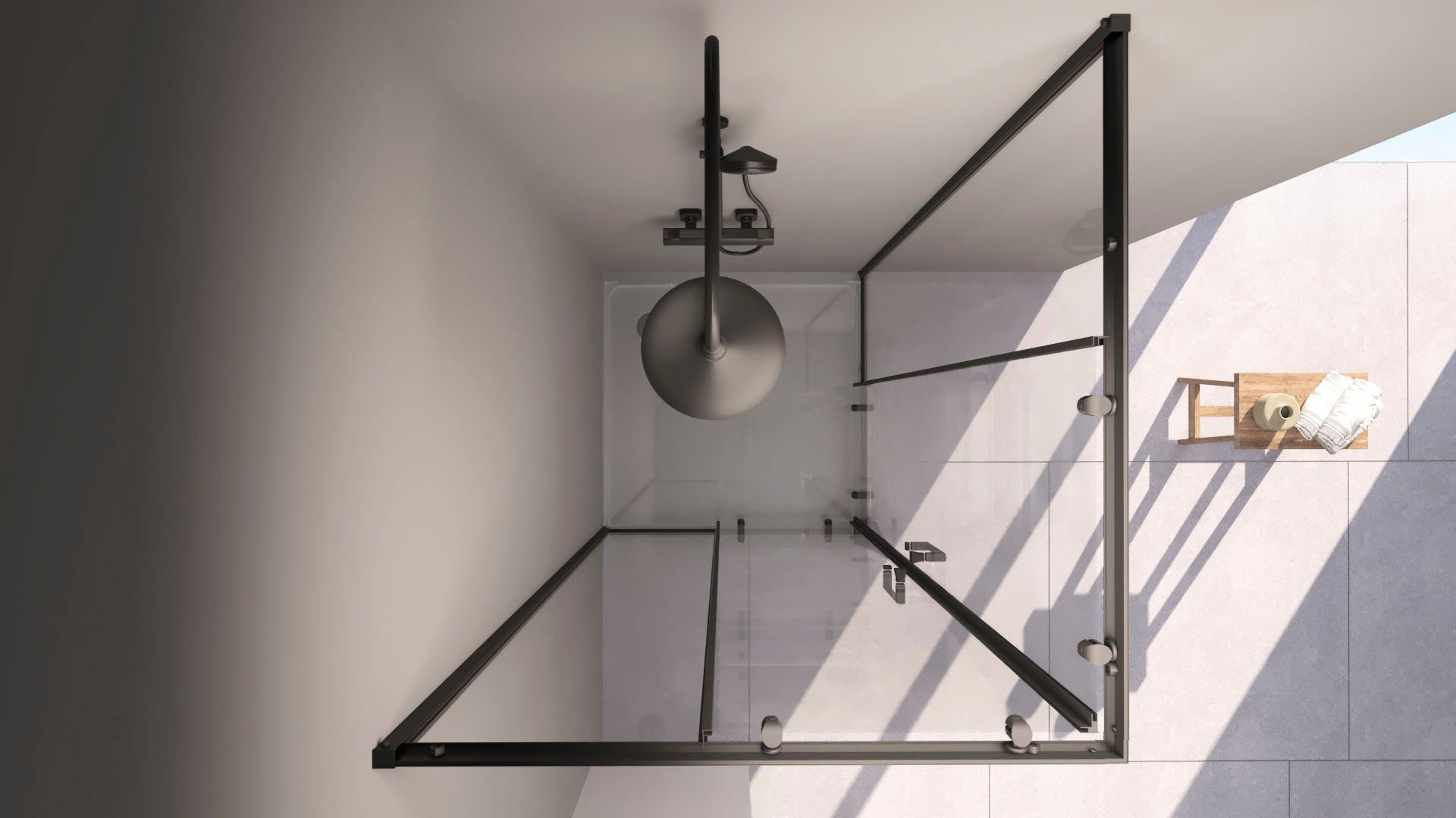 Marwell Hoekdouchecabine, 90 cm x 90 cm