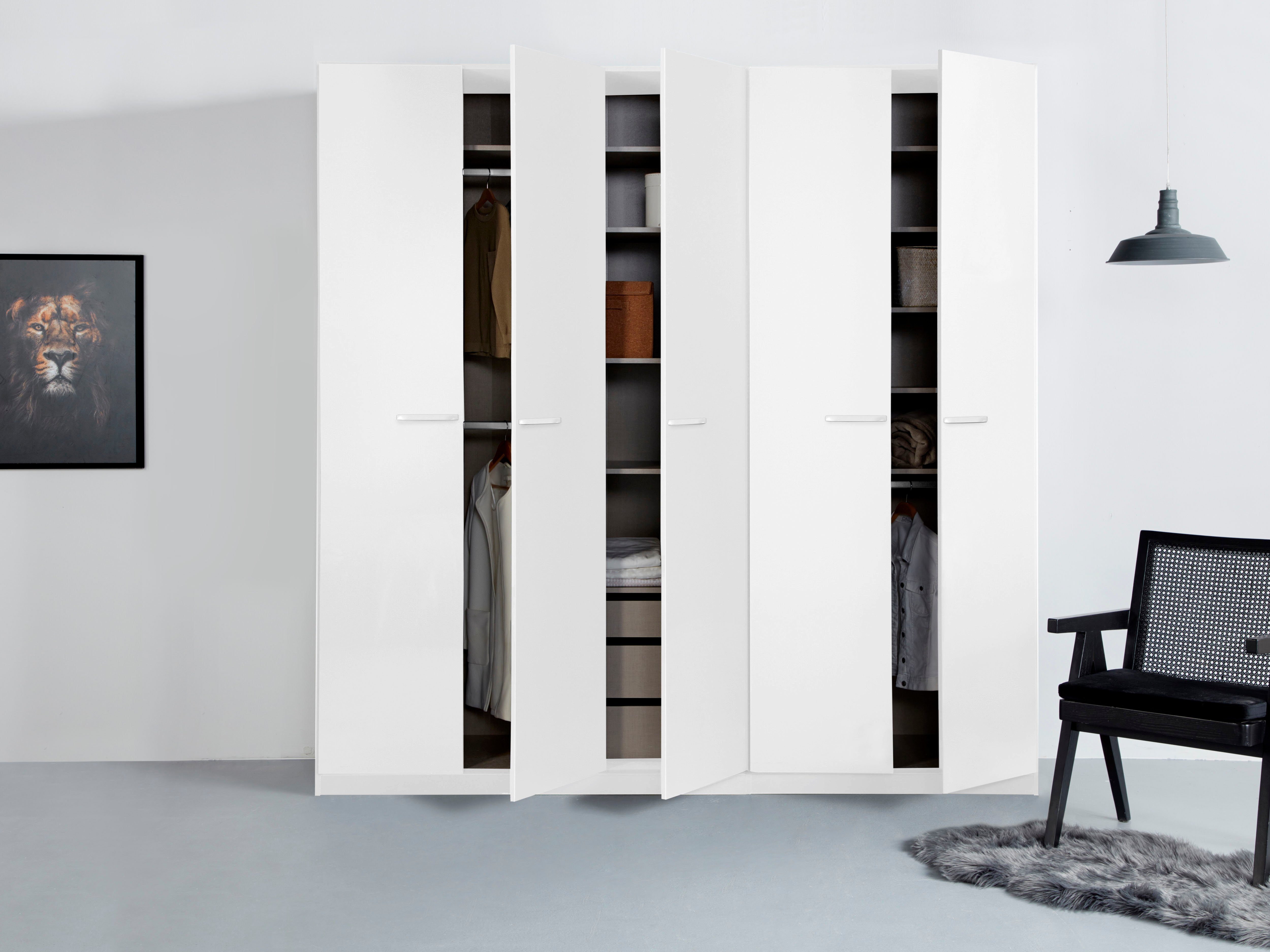 rauch Draaideurkast Kledingkast kast garderobe TOPSELLER OTELI incl. binnenindeling met 3 binnenlades extra planken optioneel met spiegel made in germany