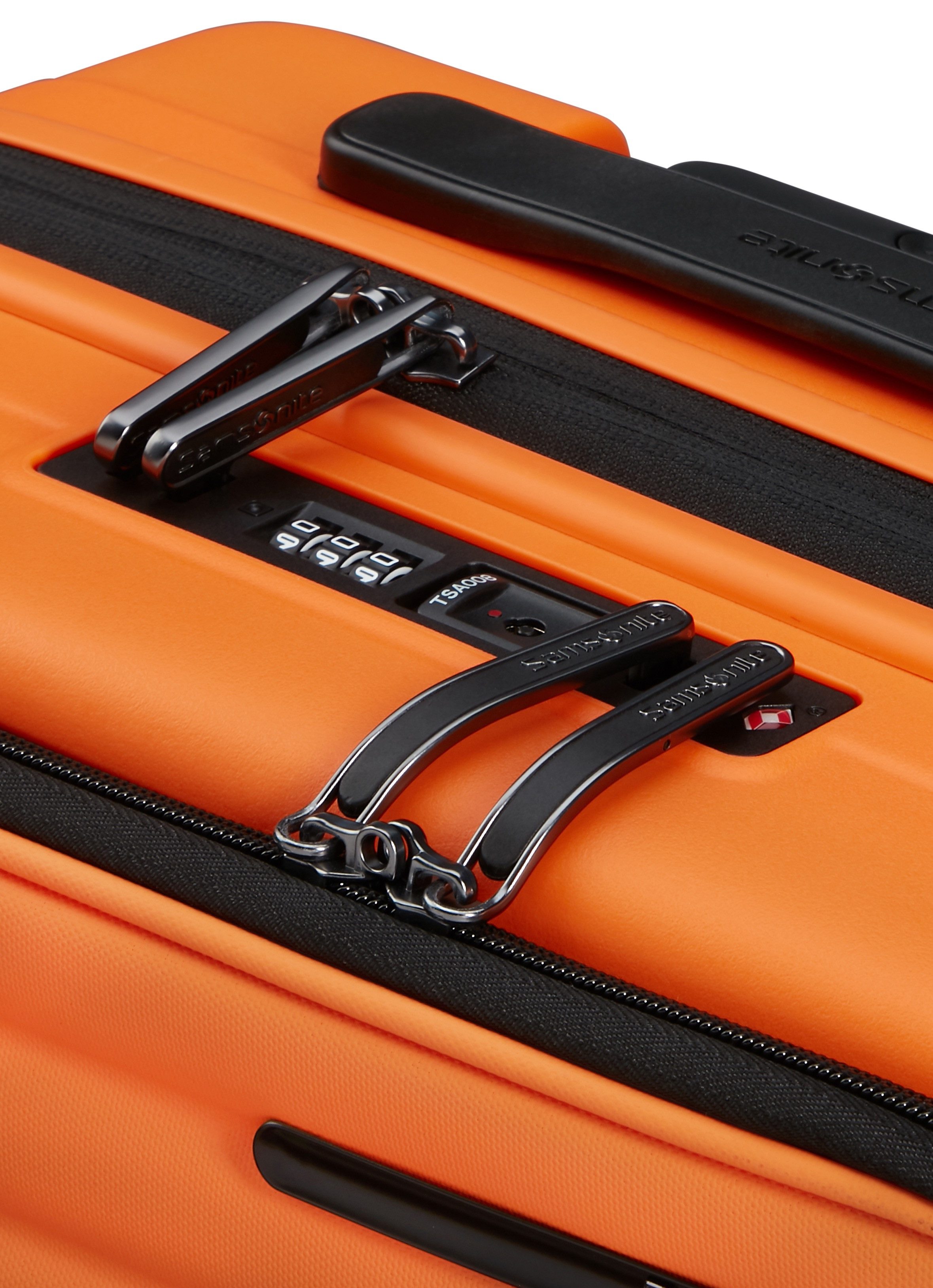 Samsonite Hardshell-trolley RESTACKD 55 incl. 2 pakzakken Handbagagekoffer met TSA-slot volumevergroting