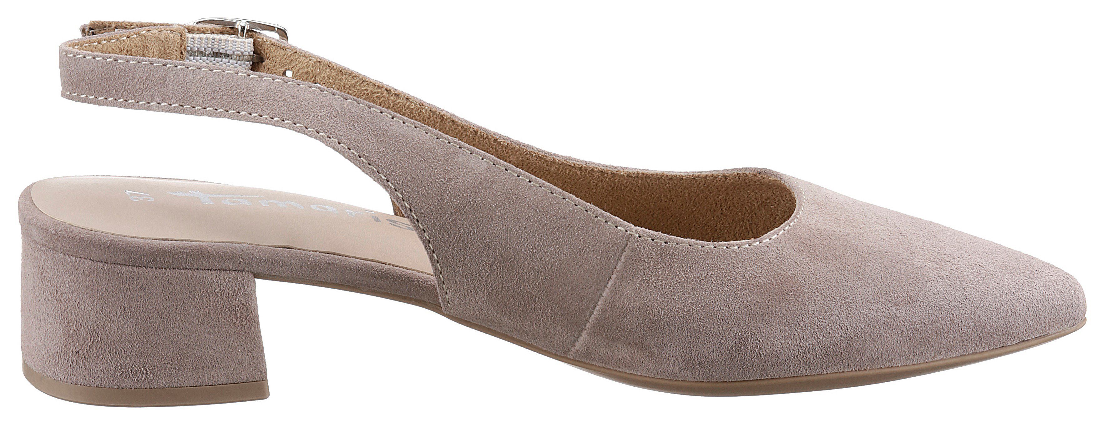 Tamaris Slingback pumps , blokhak, avondschoen, zomerschoen met verstelbare riem