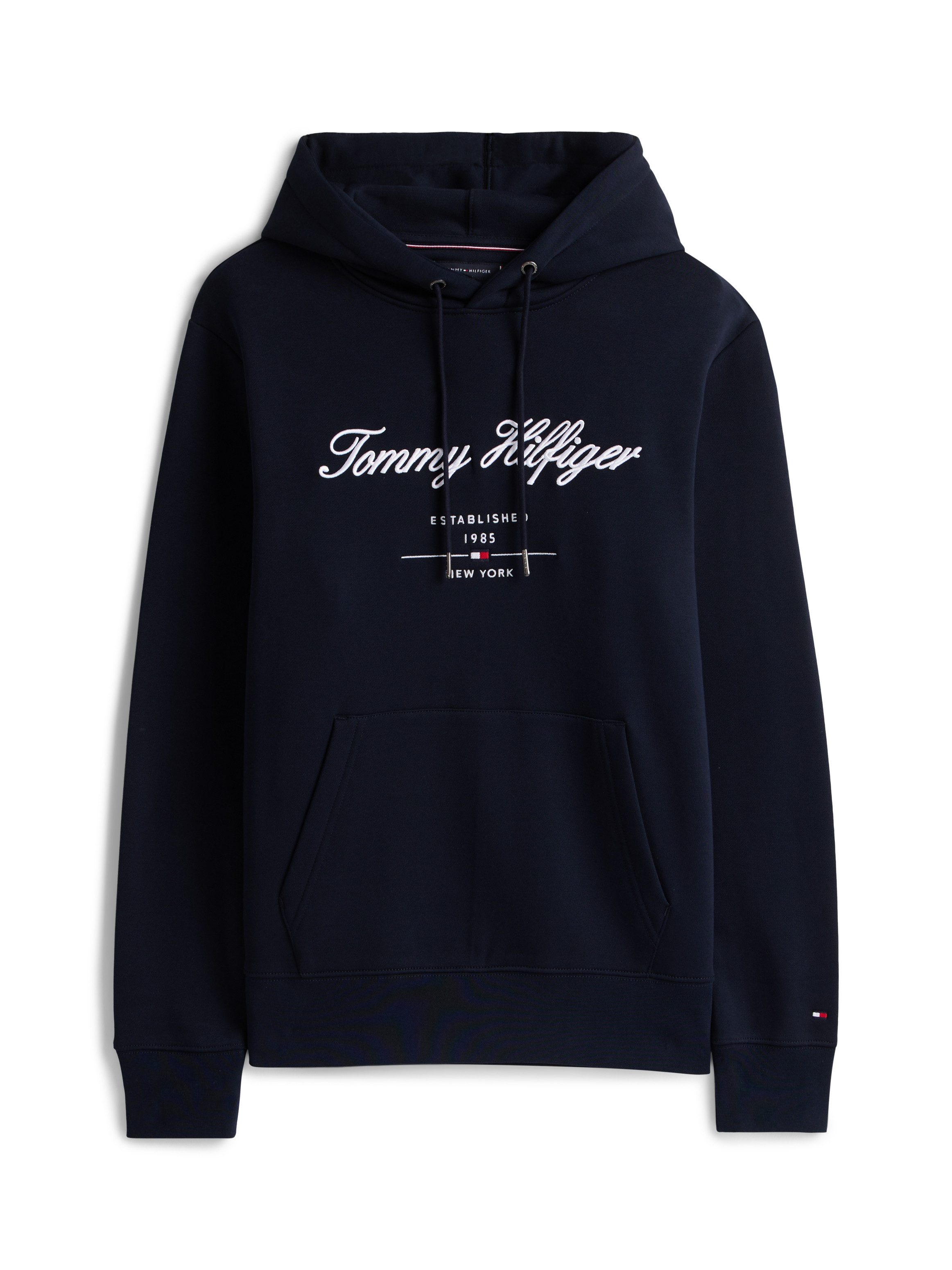 Tommy Hilfiger Hoodie SCRIPT LOGO HOODY met opgestikt logo