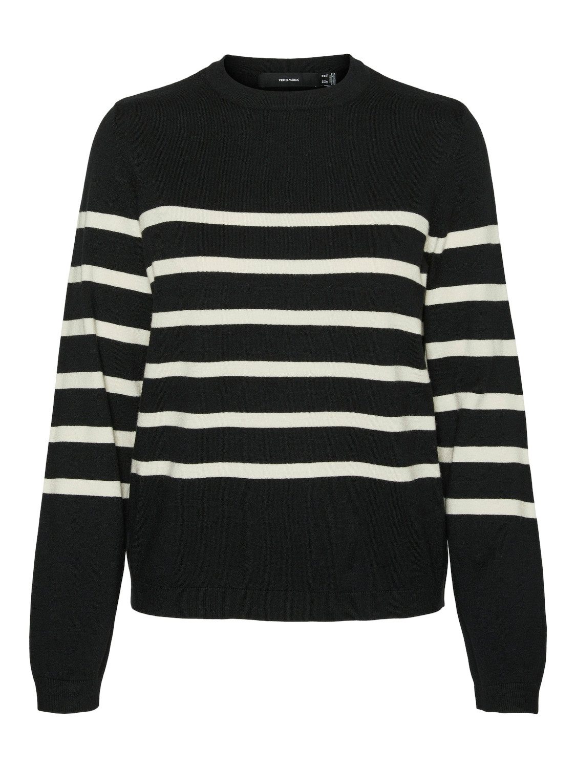 Vero Moda Trui met ronde hals VMSABA PLAIN LS O-NECK PULLOVER GA NOOS