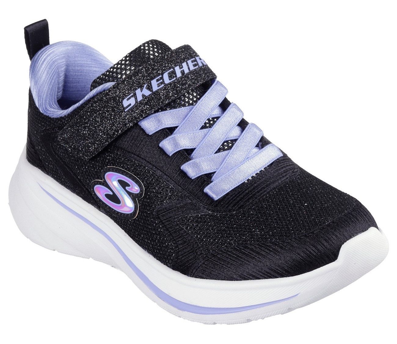 Skechers Sneakers WAVE 92 , instapschoen met glitter voor meisjes, maat sjabloon om te downloaden meisjes sneakers maat 30 zwart
