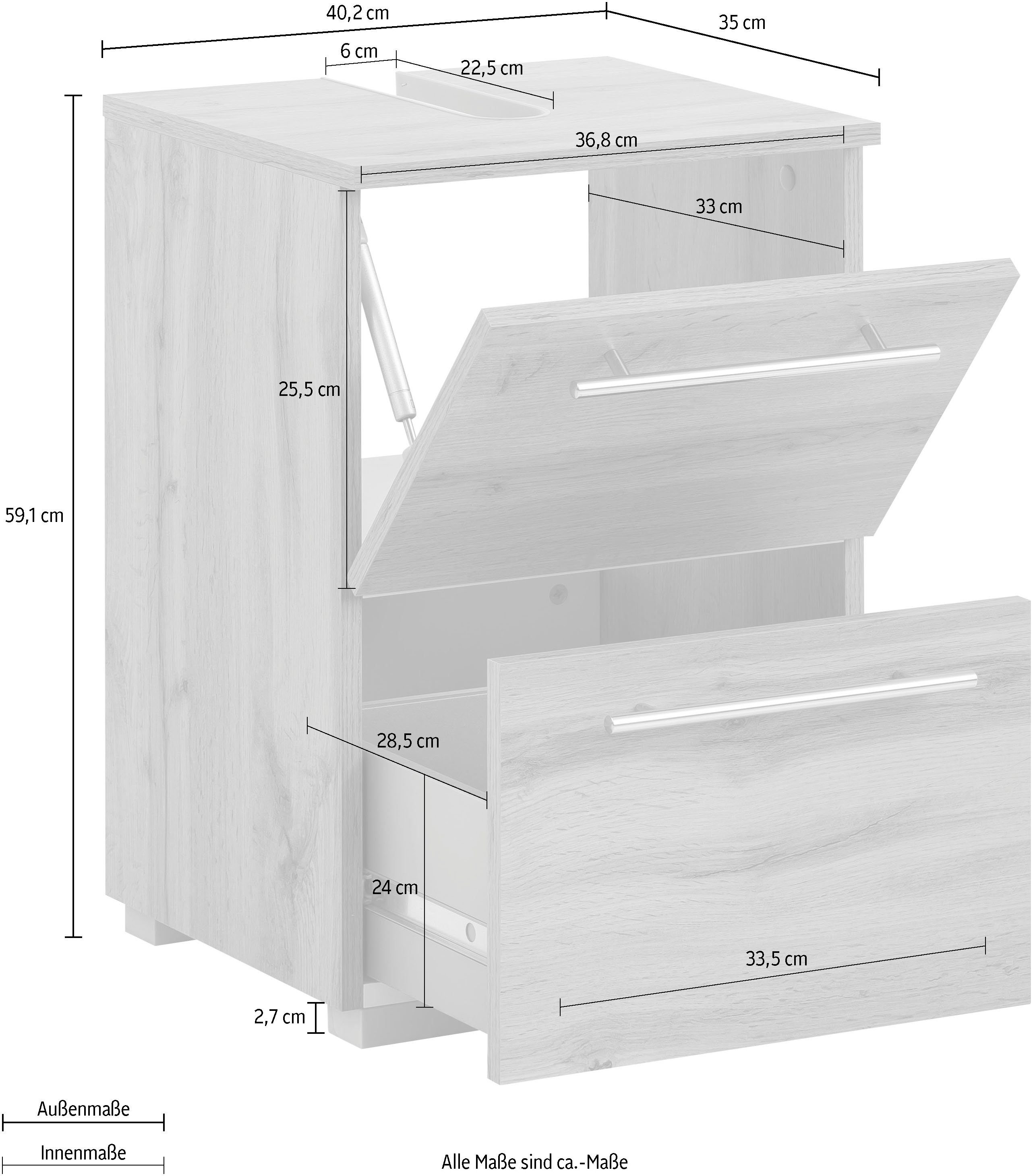 Schildmeyer Wastafelonderkast Carlos Breedte 40 cm