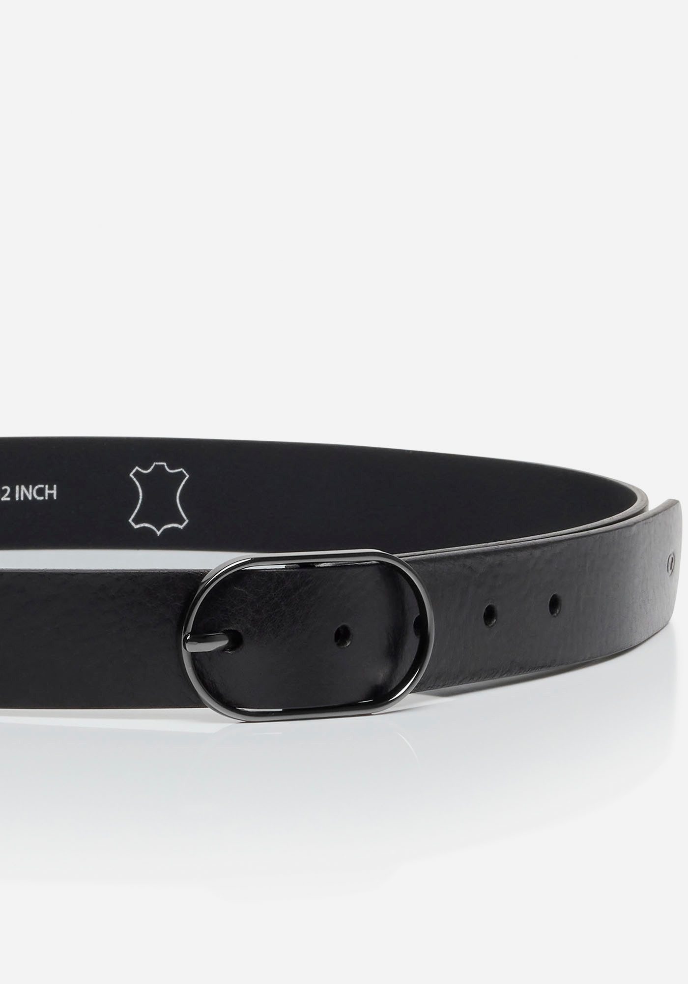 Tom Tailor Leren riem TT-HOPE Logo-blindstempel op de punt