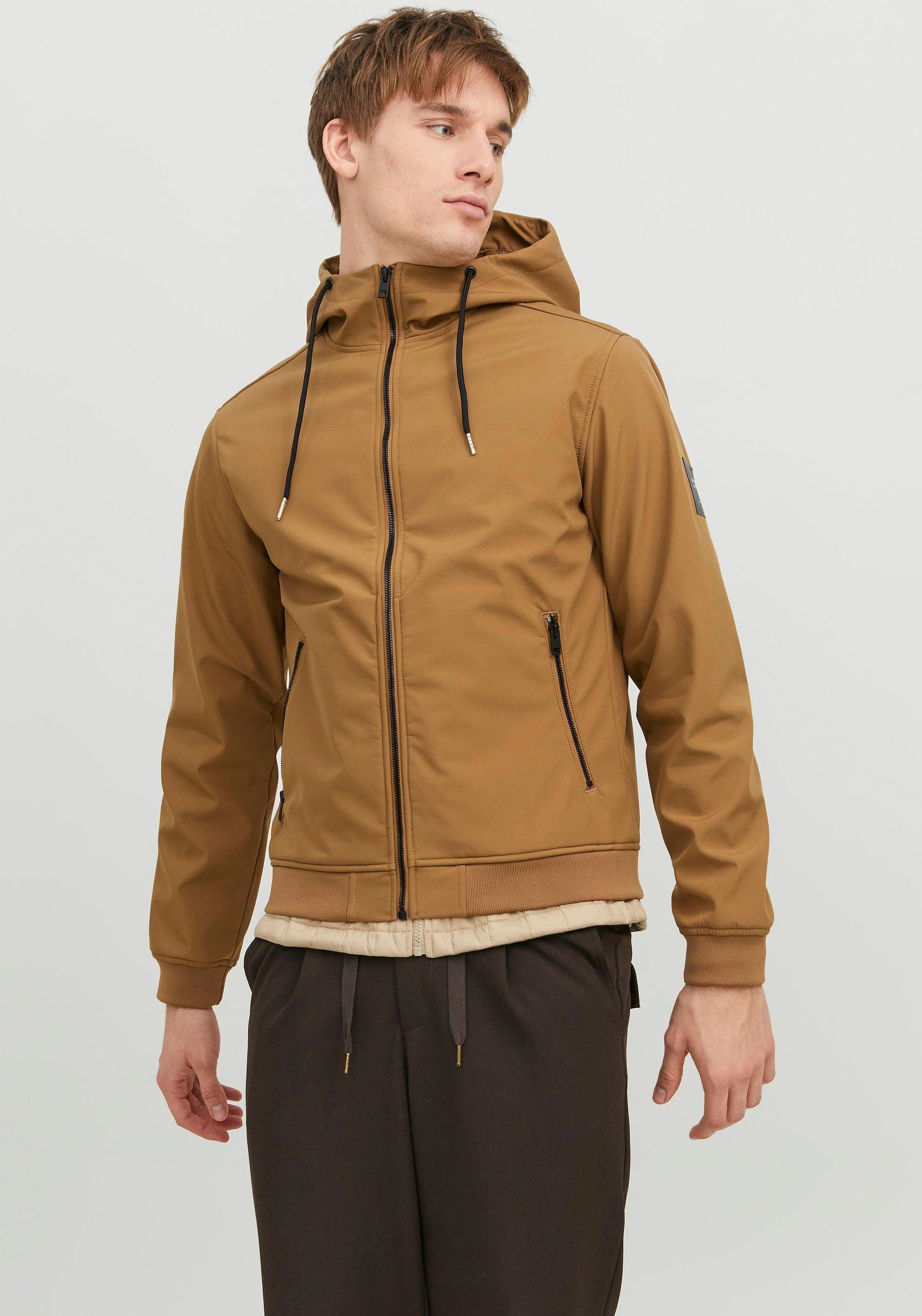 Jack & Jones Softshell-jack JJEBASIC SOFTSHELL HOOD NOOS