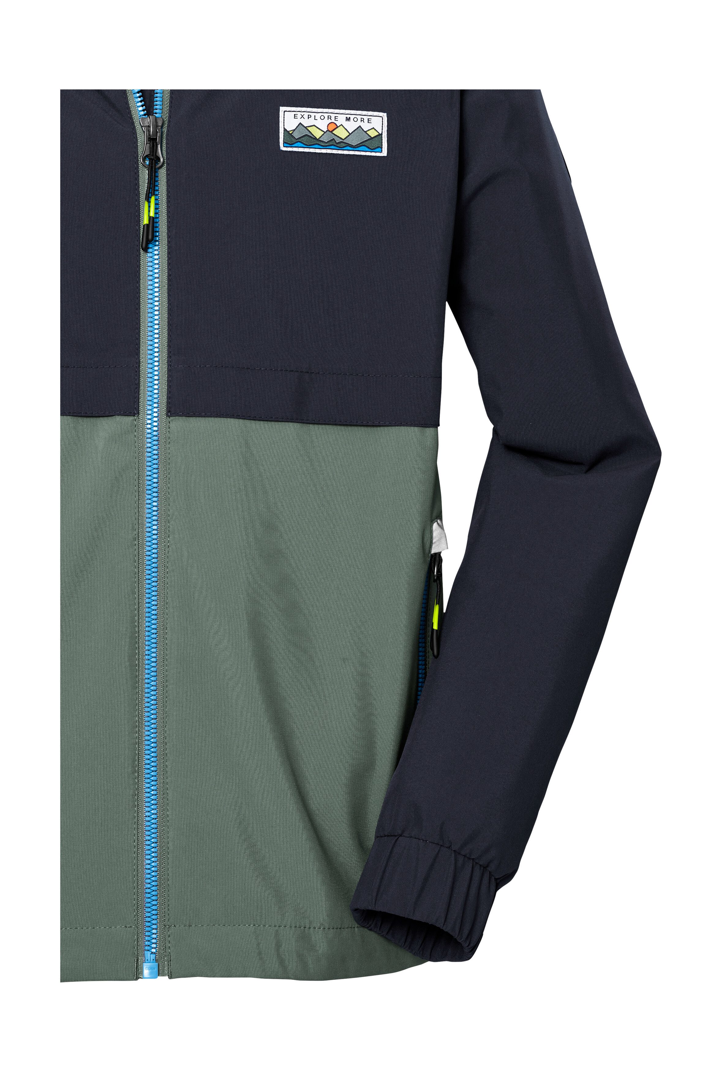 Killtec Functioneel jack KOS 141 BYS JCKT Waterdichte kinderjas, colourblock, reflecterend, PFAS-vrij