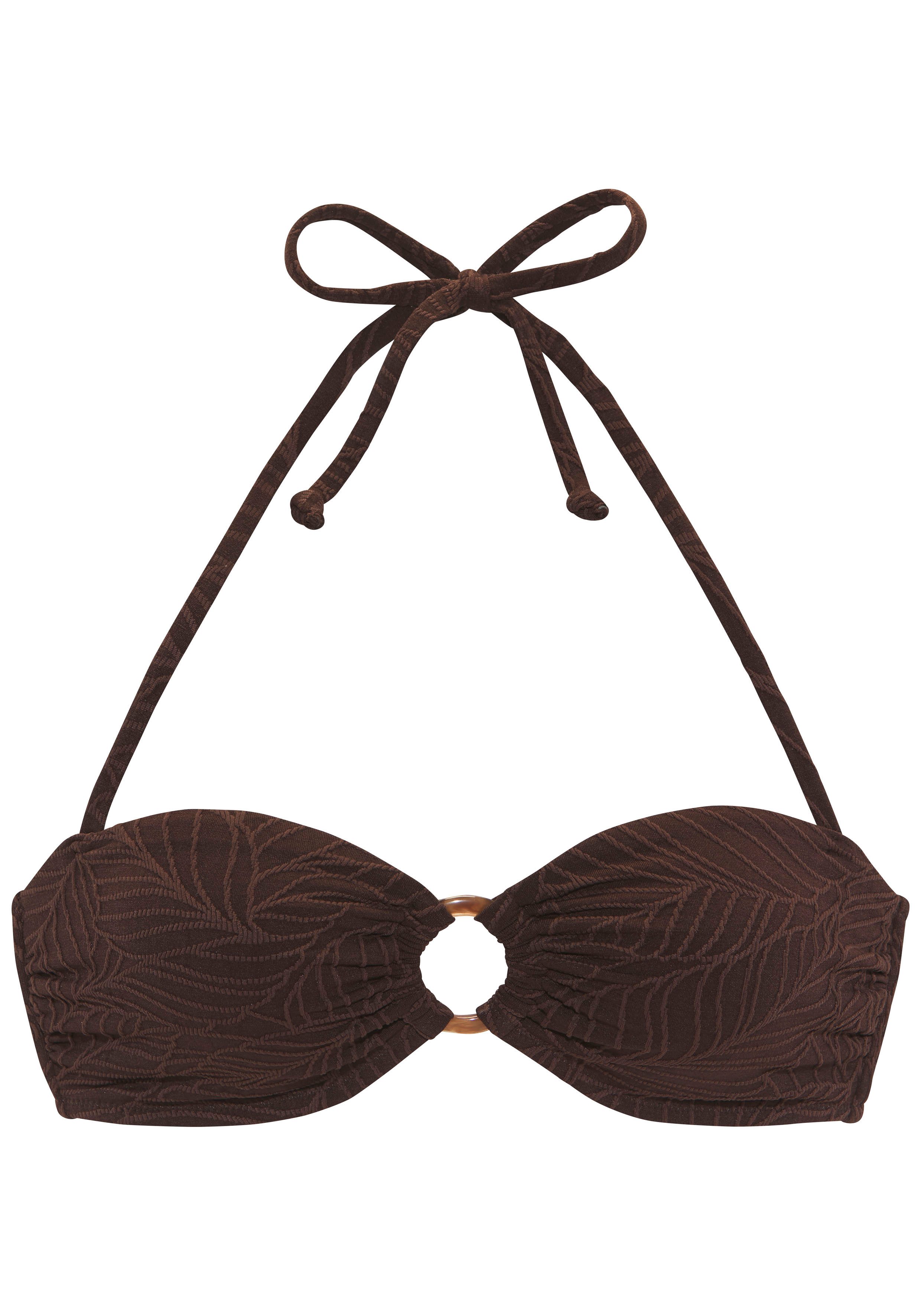 Lascana Bandeau-bikinitop Fay van elegante structuurstof