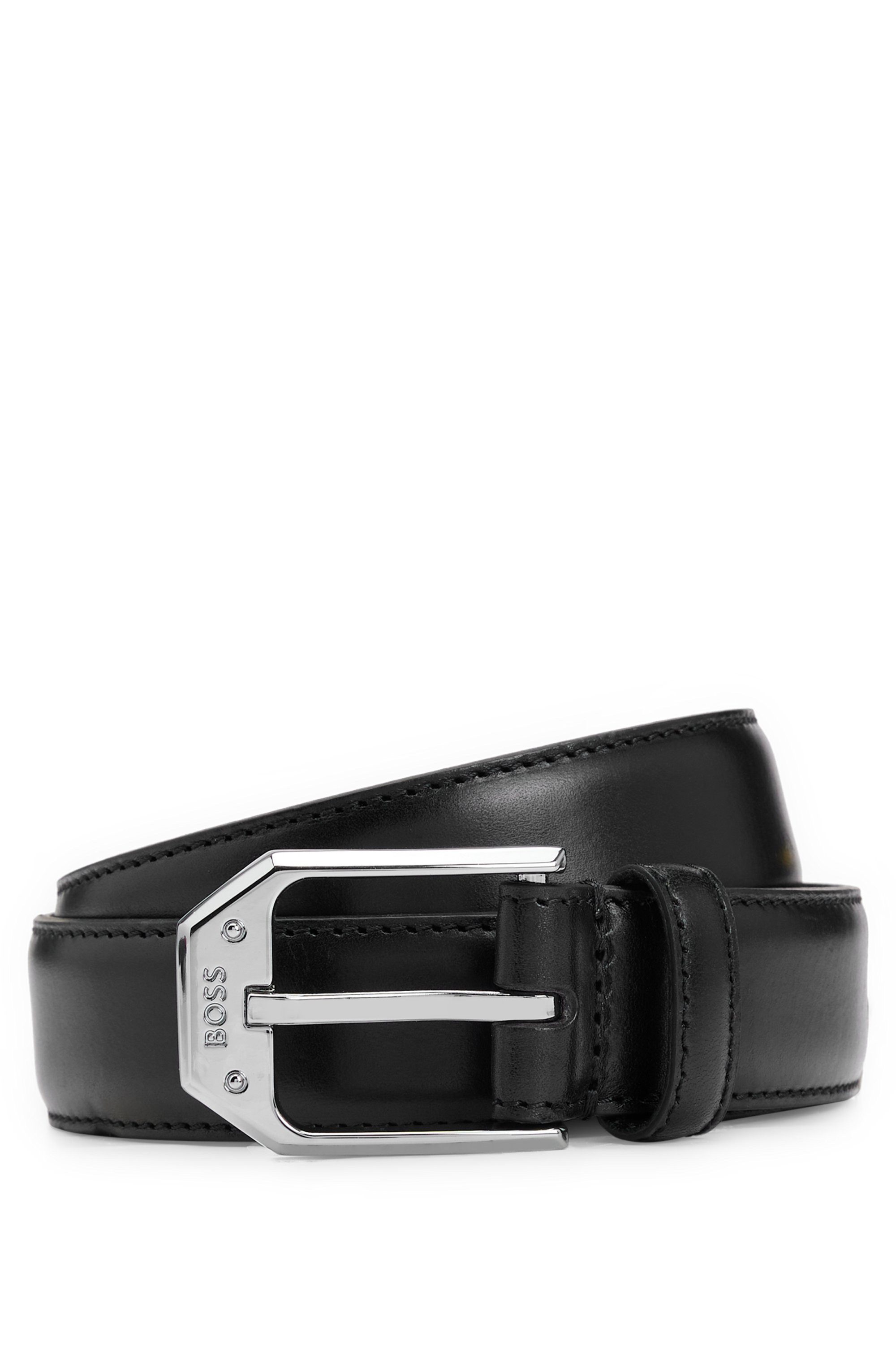 Boss Leren riem Jemio_Sz40 met boss-opdruk