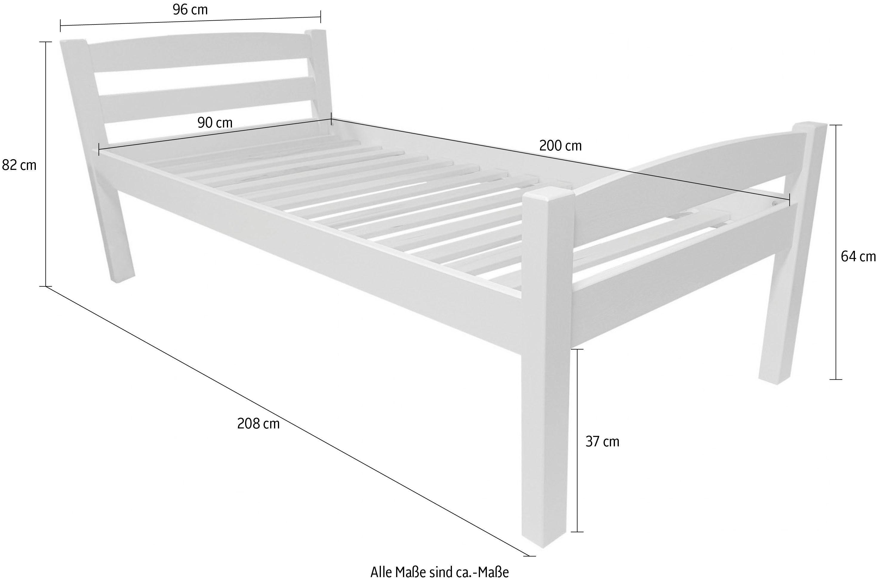 Home affaire 1-persoonsledikant "OFI", jeugdbed, Scandinavisch design, tijdloos elegant