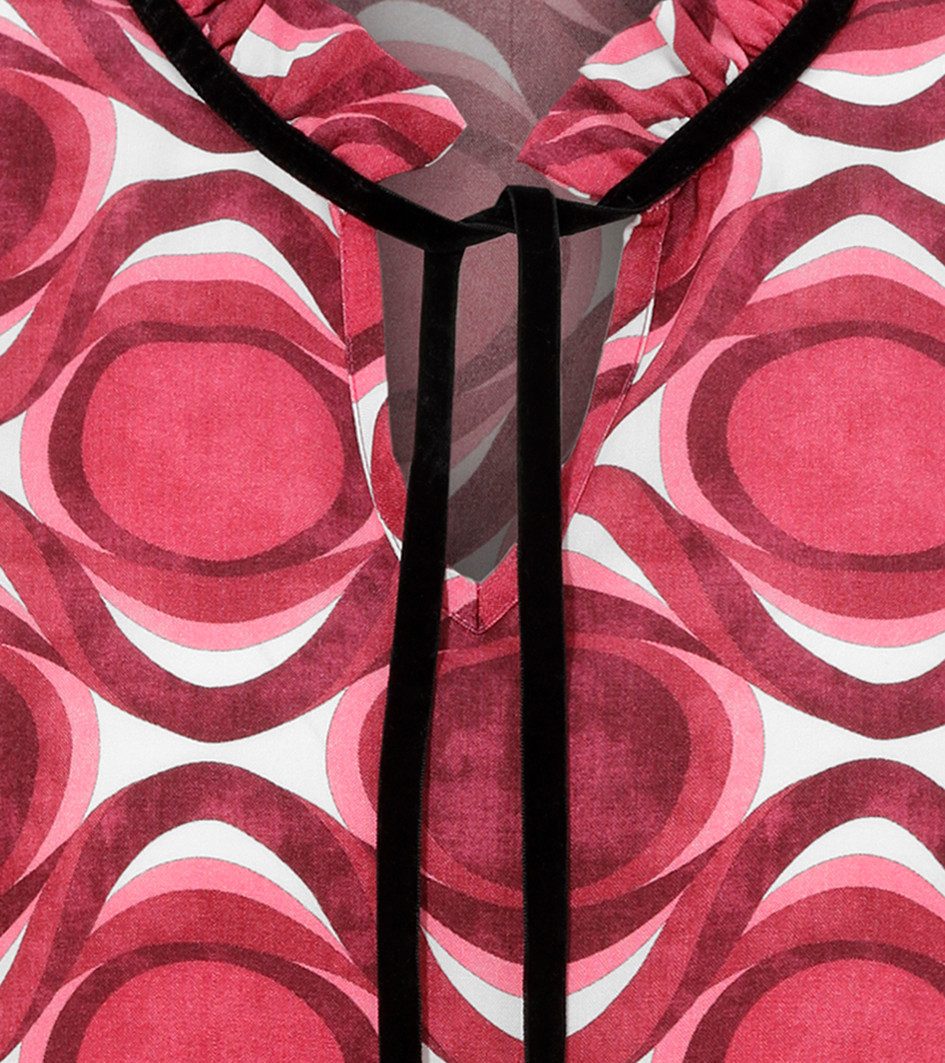 Aniston CASUAL Blouse zonder sluiting met trendy gekleurde, grafische print
