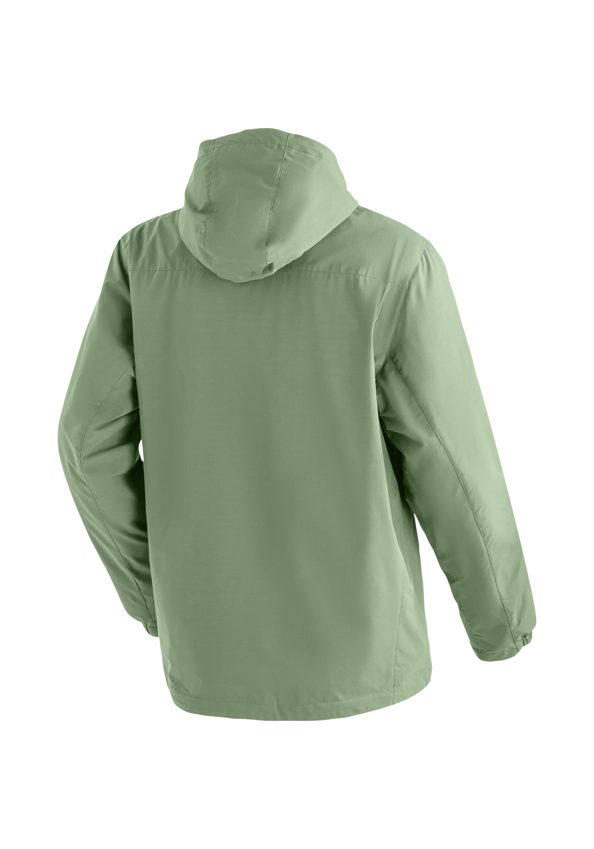 Maier Sports Outdoorjack ArorA Loop M Heren jacke waterdicht, functionele jas met 3 buitenzakken + binnenzak