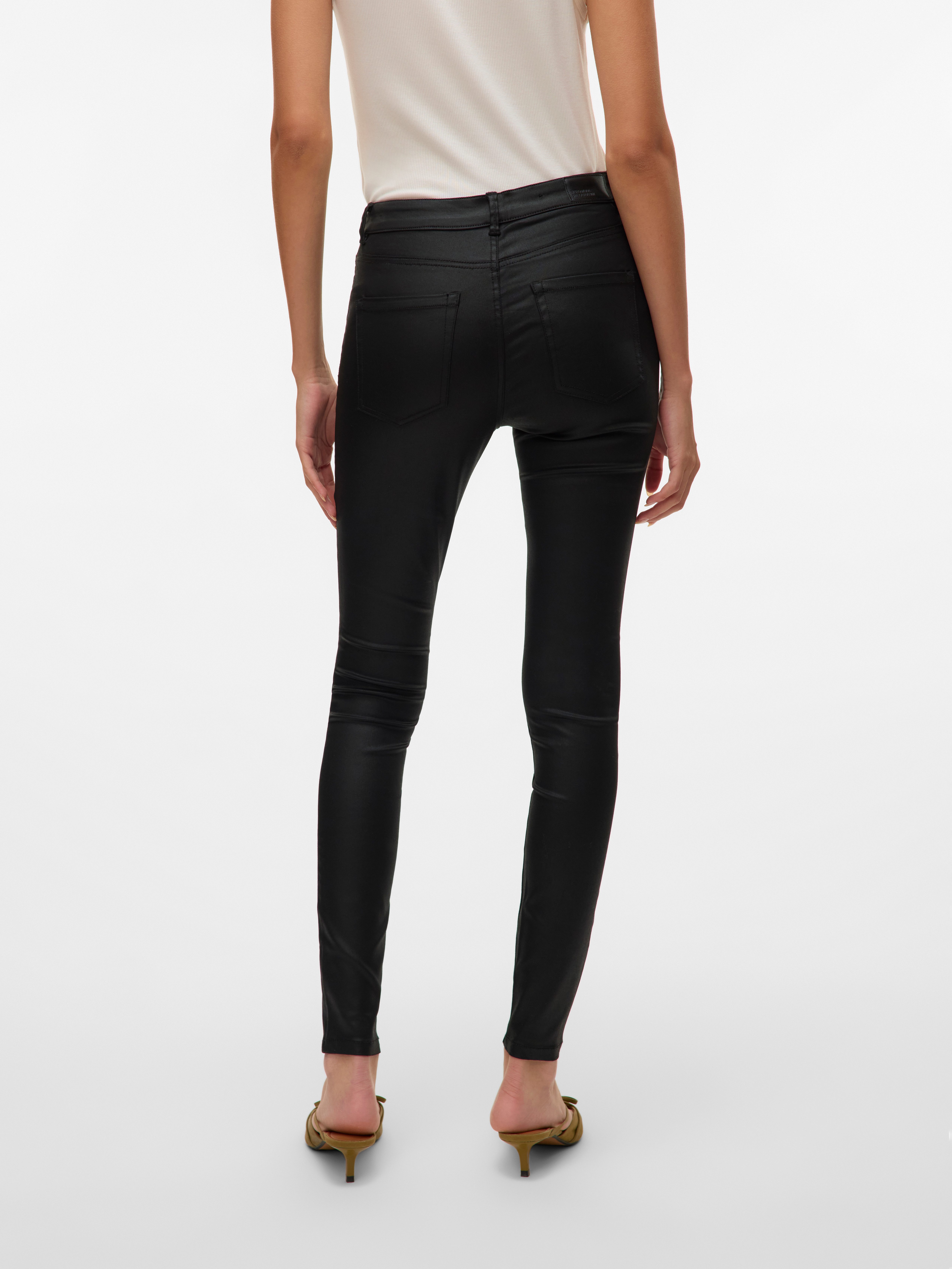 Vero Moda Skinny fit jeans VMFLASH MR SKINNY COATED PANTS NOOS