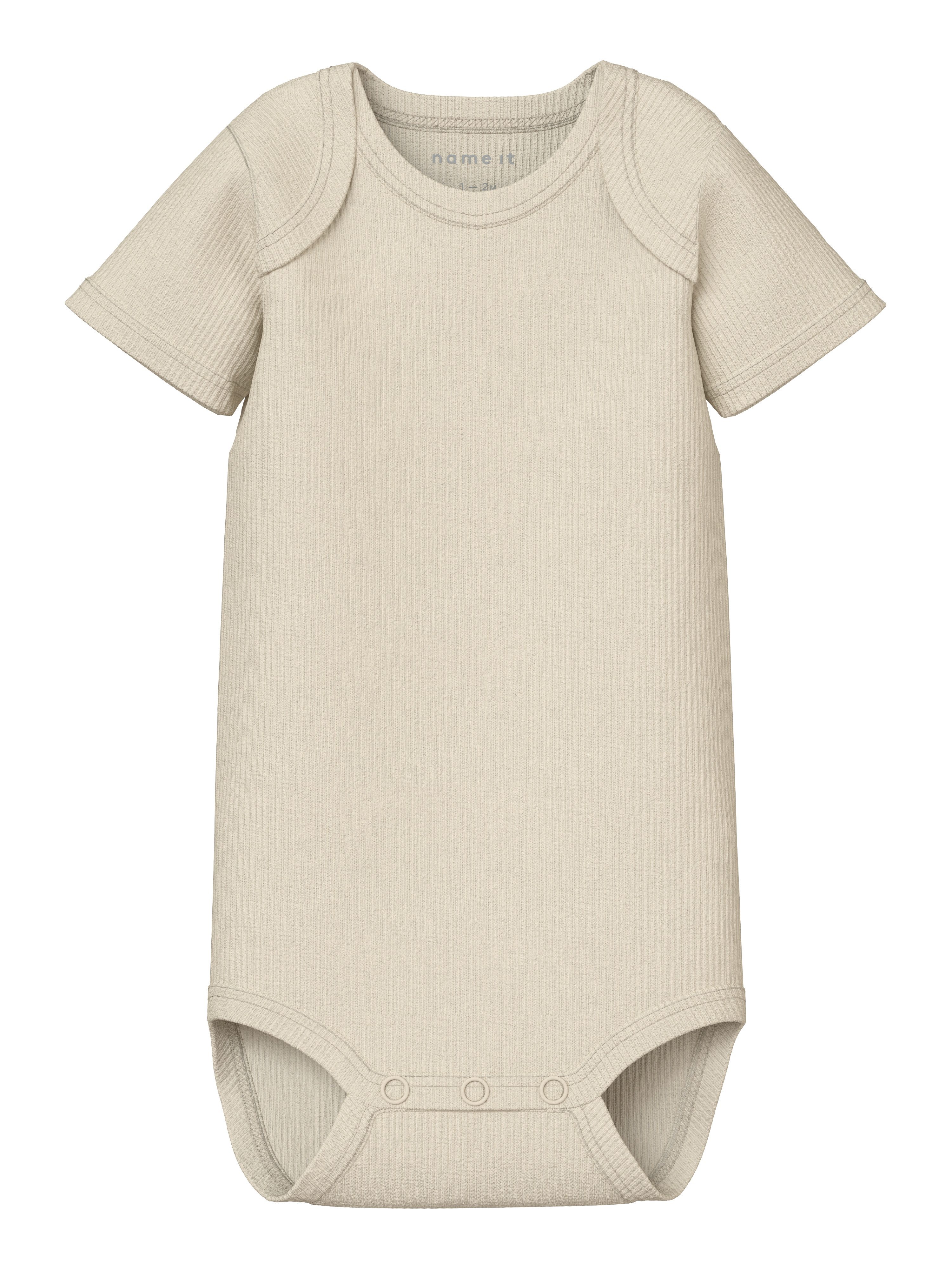 Name It Body met korte mouwen NBNBODY 3P SS SOLID RIB NOOS (set 3-delig)