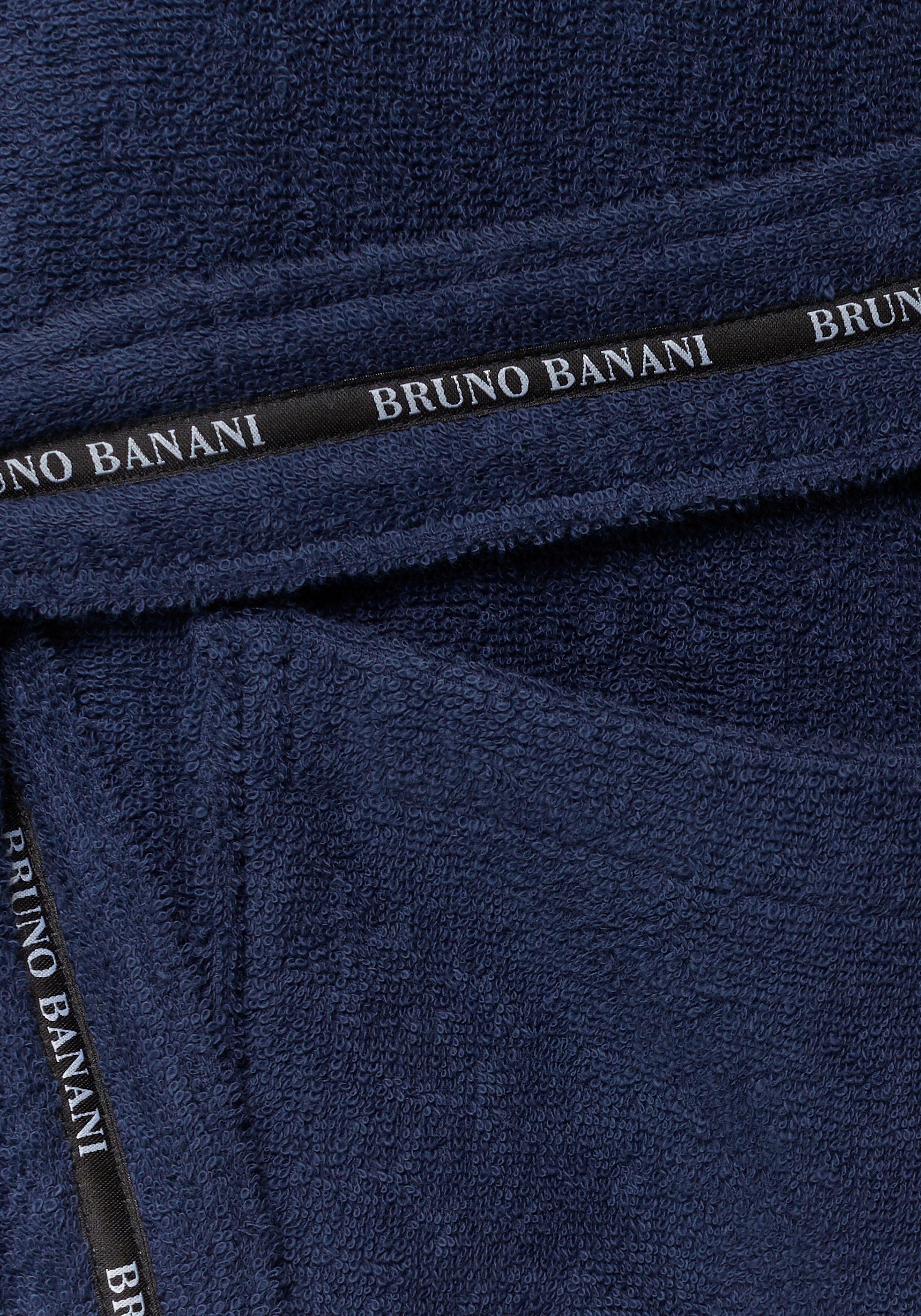 Bruno Banani Herenbadjas »Danny« normale lengte & lange lengte, ook in extra lang, hotelbadjas (1 stuk)