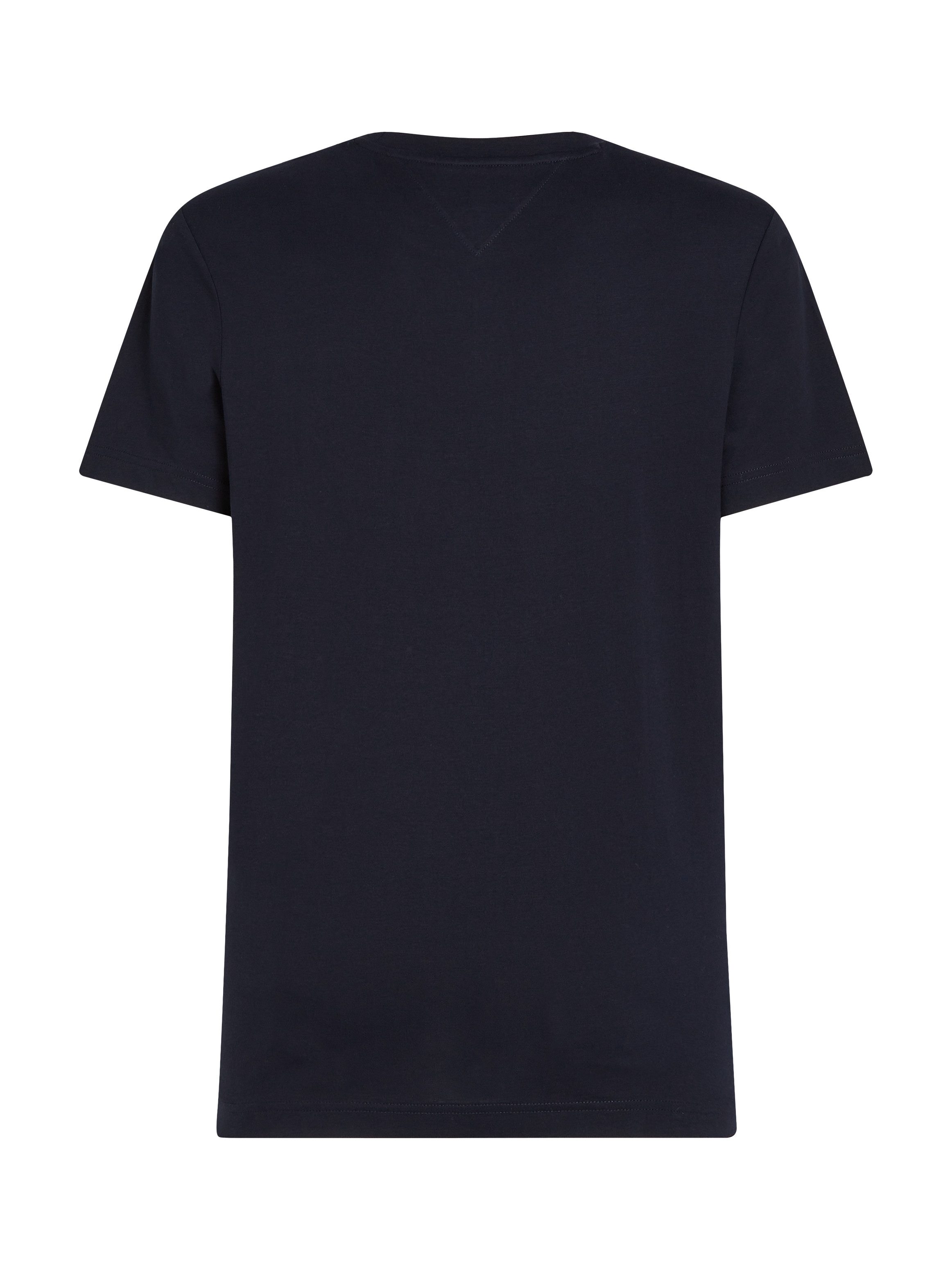 Tommy Hilfiger Shirt met korte mouwen FLAG BOX TEE Met een ronde hals