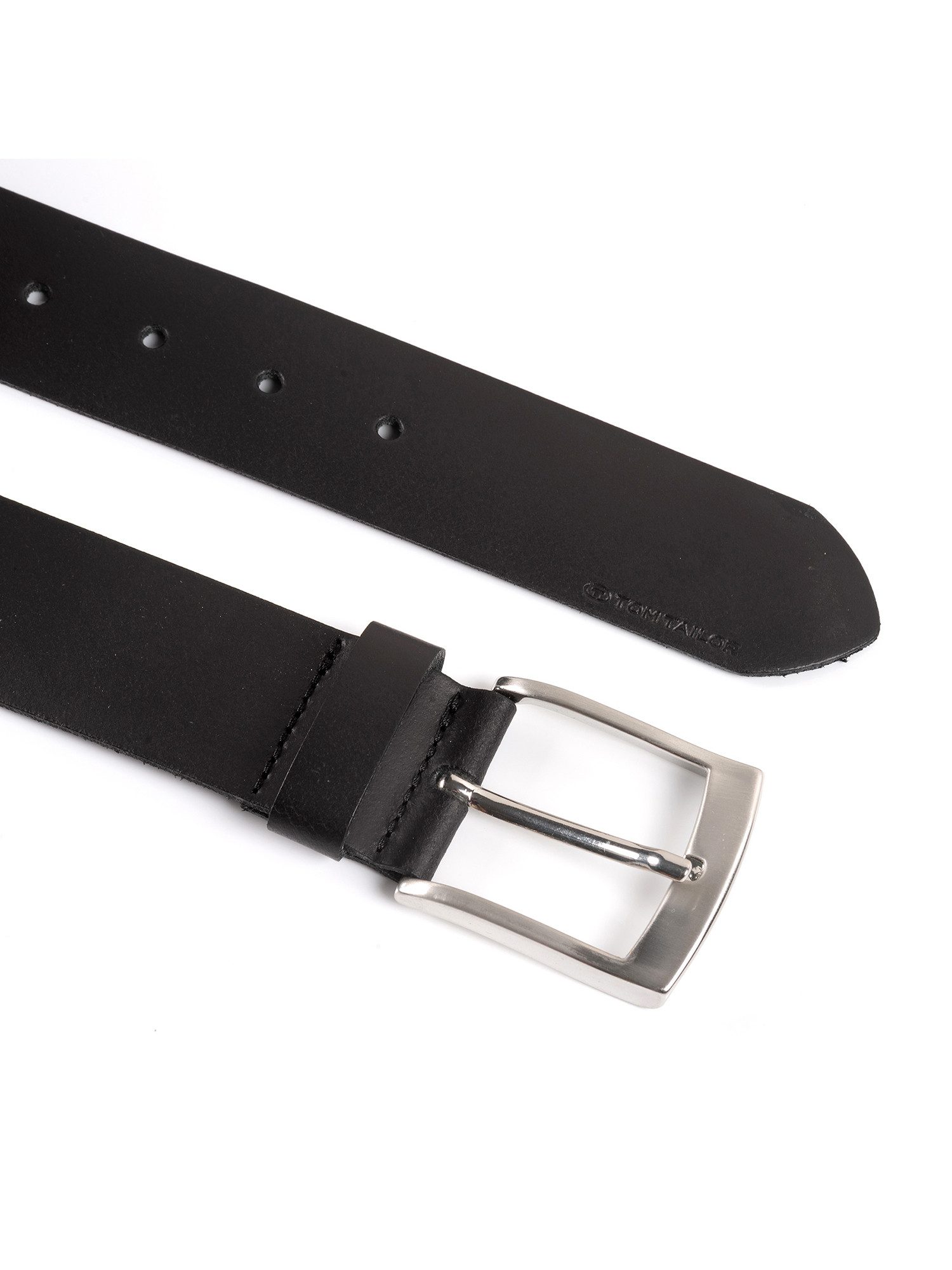 Tom Tailor Leren riem TTANDREW 4 cm breed, herenriem, jeans en casual, tot maat 120