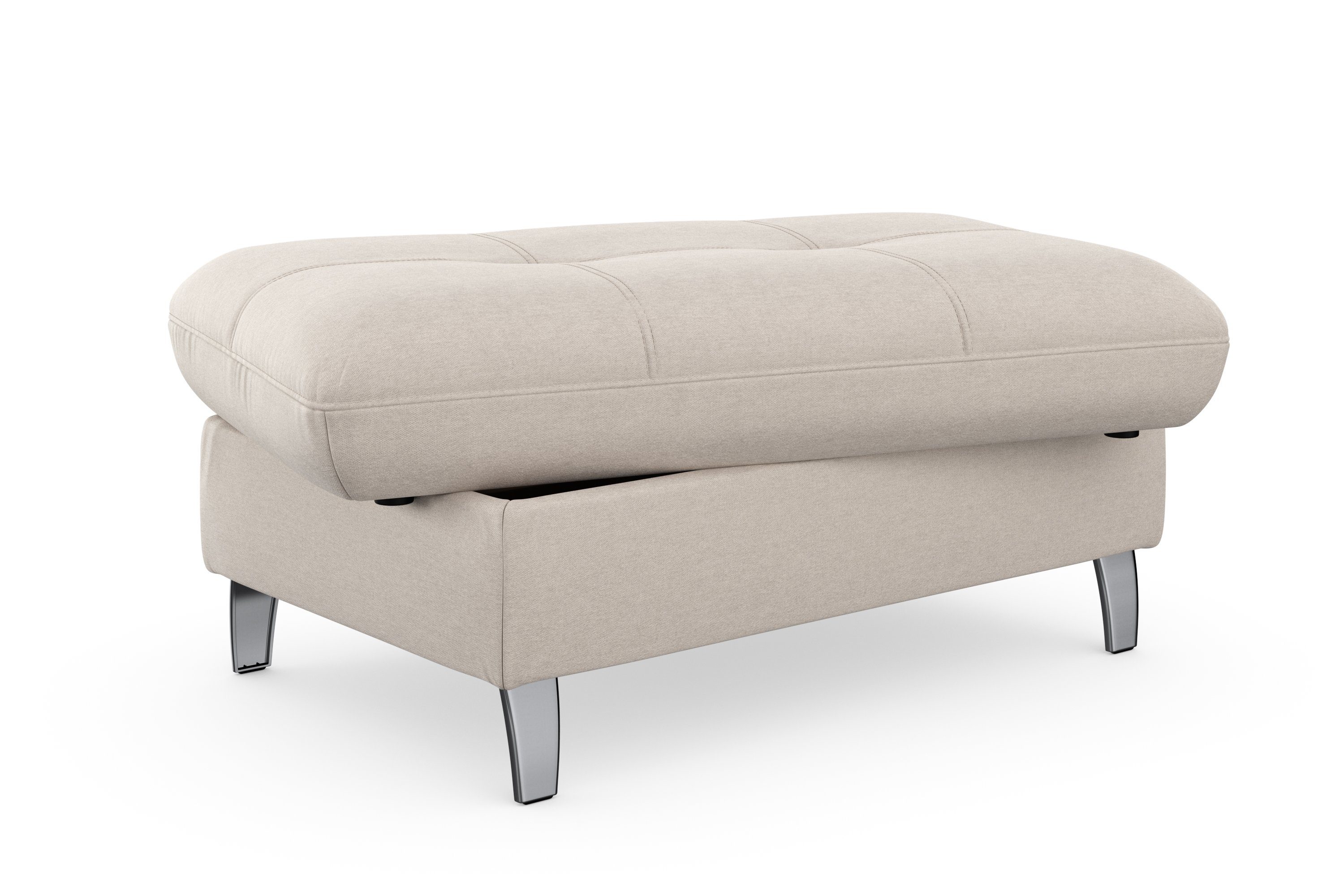 sit&more Hocker met bergruimte Maggiore met bergruimte en moderne metalen poten