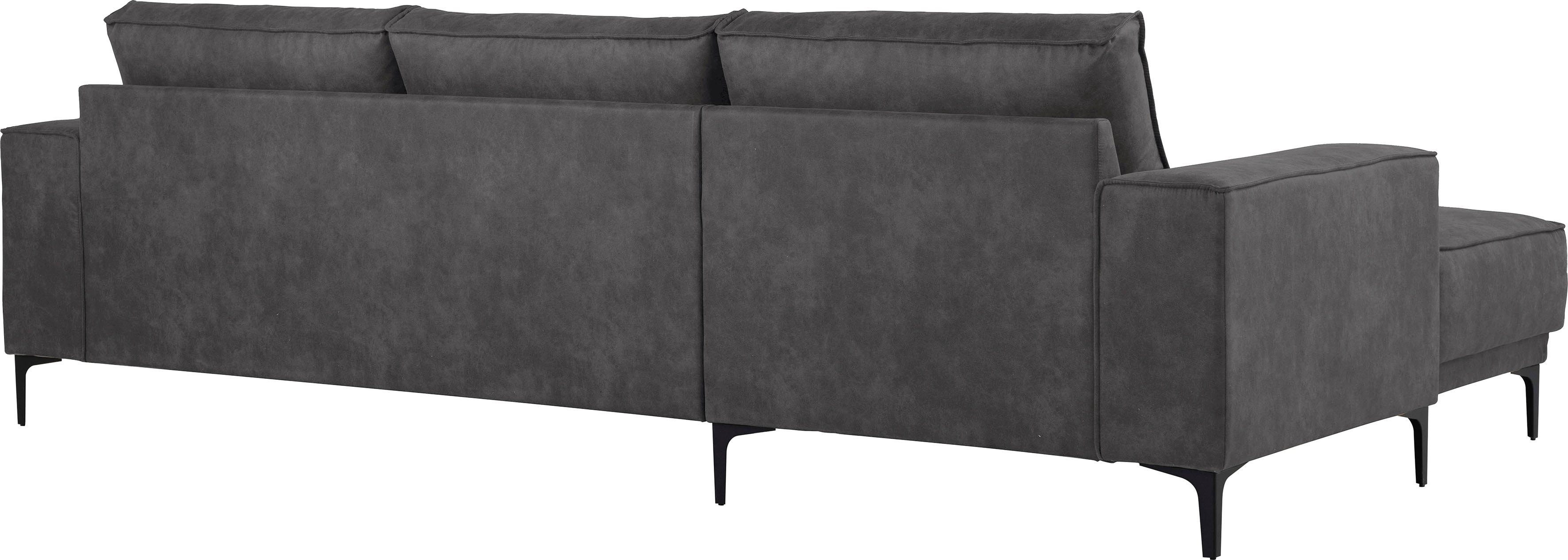 Places of Style Hoekbank Oland, structuur, platweefsel, luxe microvezel, bouclé