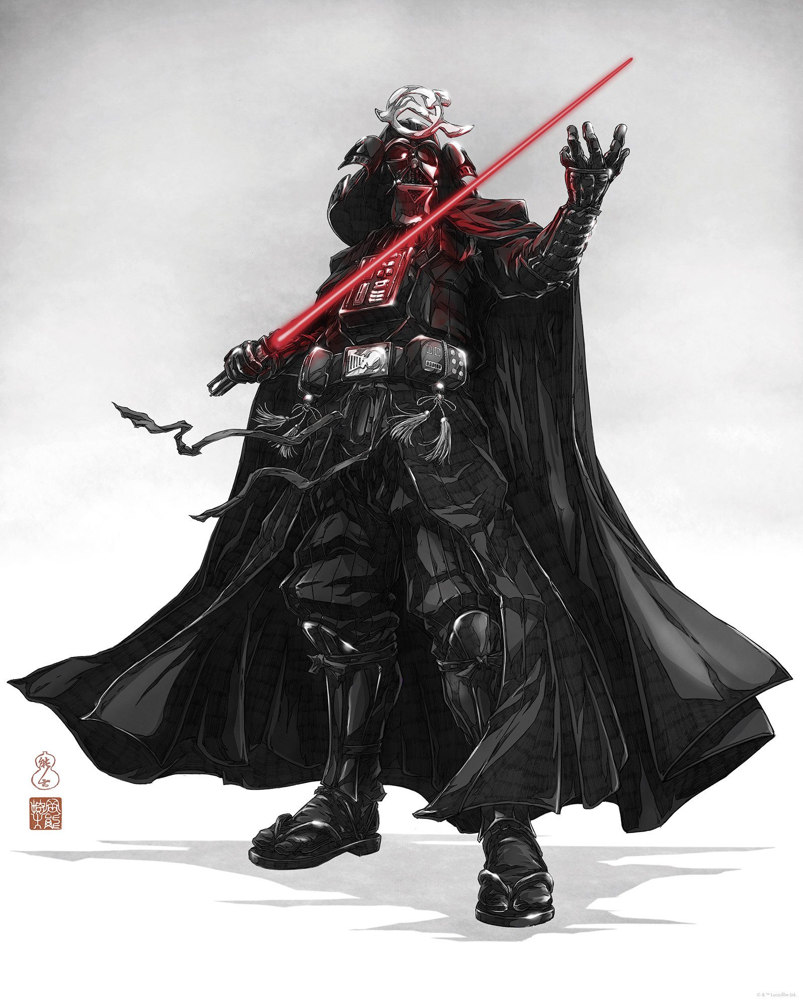 Komar Artprint Star Wars Vision Samurai Dark Lord 40 x 60 cm (breedte x hoogte) - kinderkamer, decoratie (1 stuk)