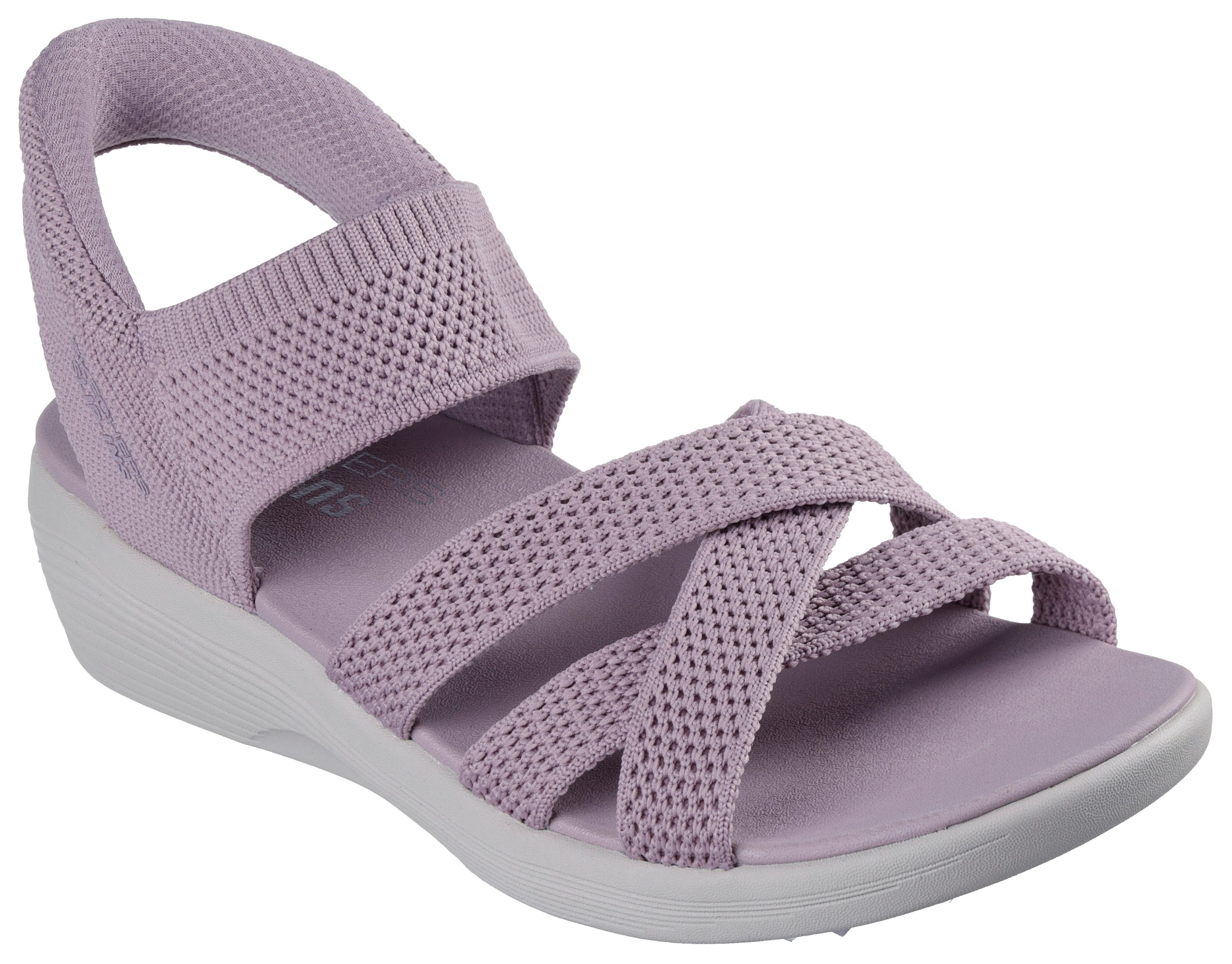 Skechers Sleehaksandaaltjes ARYA dames sandalen met sleehak maat 39 paars