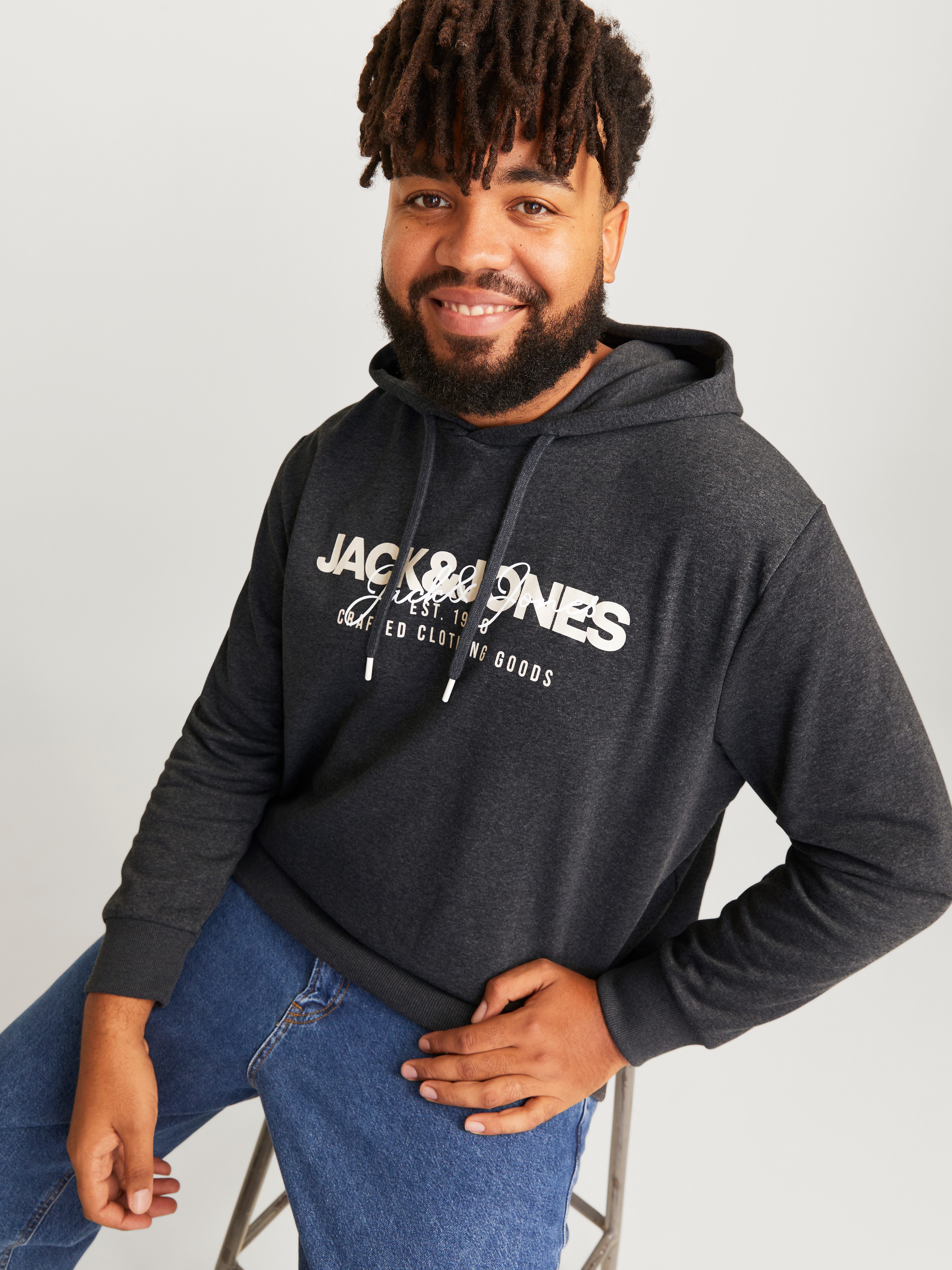 Jack & Jones PlusSize Hoodie JJALVIS SWEAT HOOD PLS