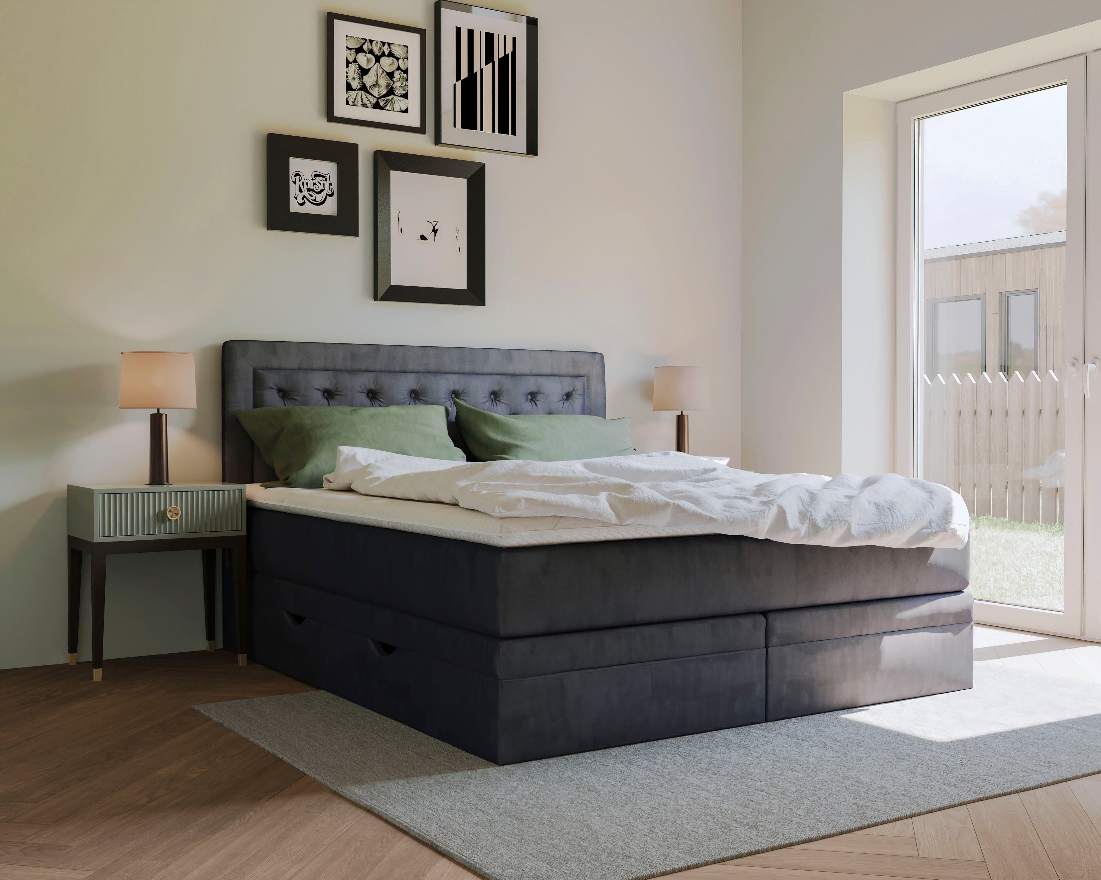 Leonique Boxspring Julien met pocketveringsmatras