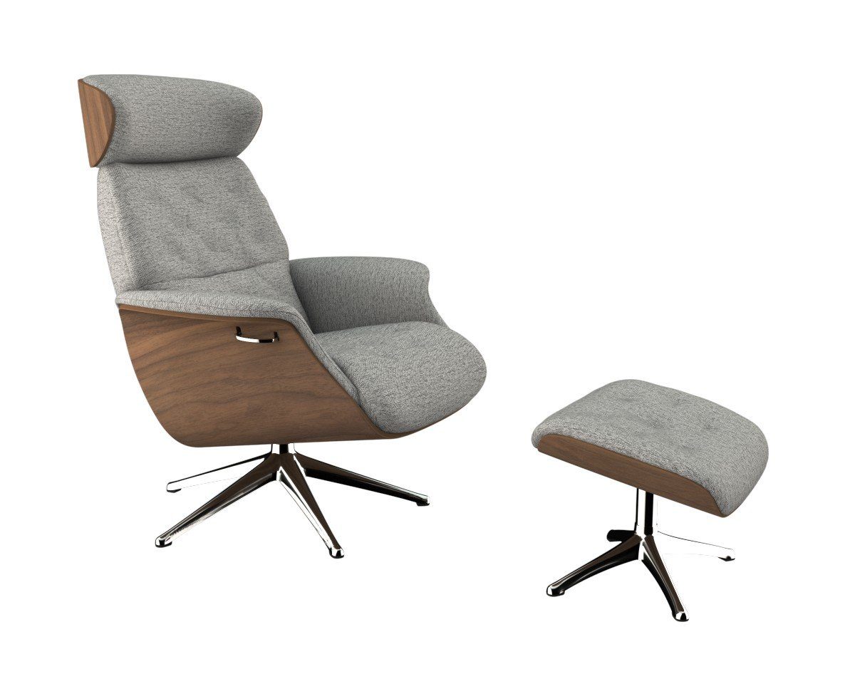 FLEXLUX Relaxfauteuil Volden, functionele stoel, gestoffeerde stoel, armleuningen, TV-fauteuil