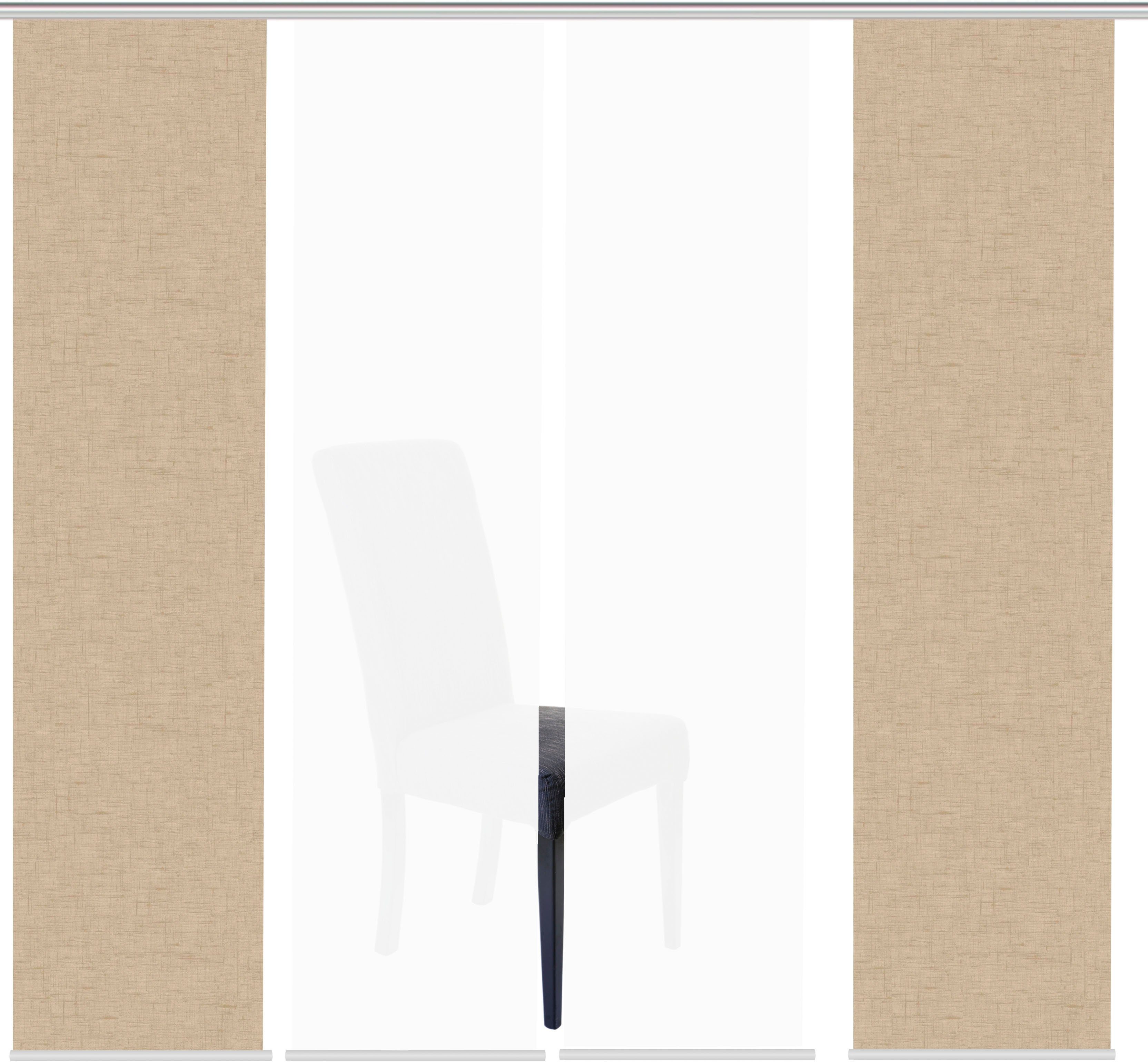 HOME WOHNIDEEN Paneelgordijn PIVE set van 4 Paneelgordijn Digidruk 4-delige set PIVE (4 stuks)