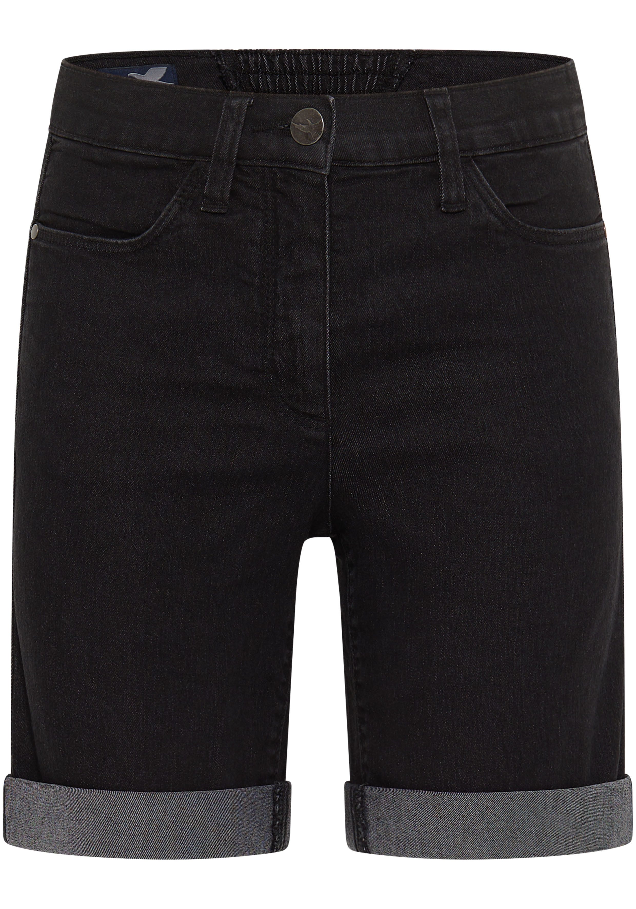 Arizona Jeansbermuda wijde pasvorm korte pasvorm hoge taille