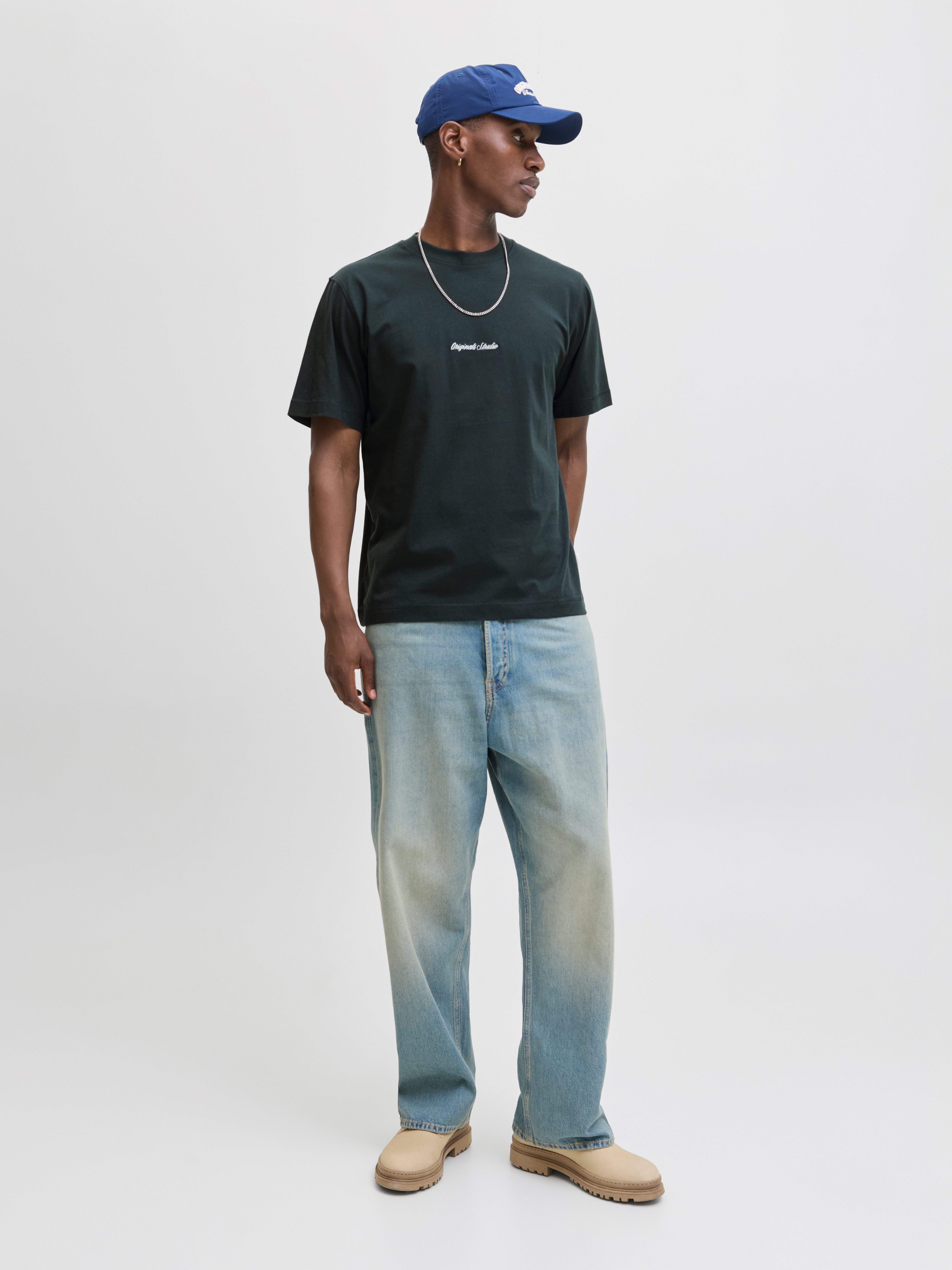 Jack & Jones Shirt met korte mouwen JORNORREBRO EMB TEE SS CREW NECK NOOS