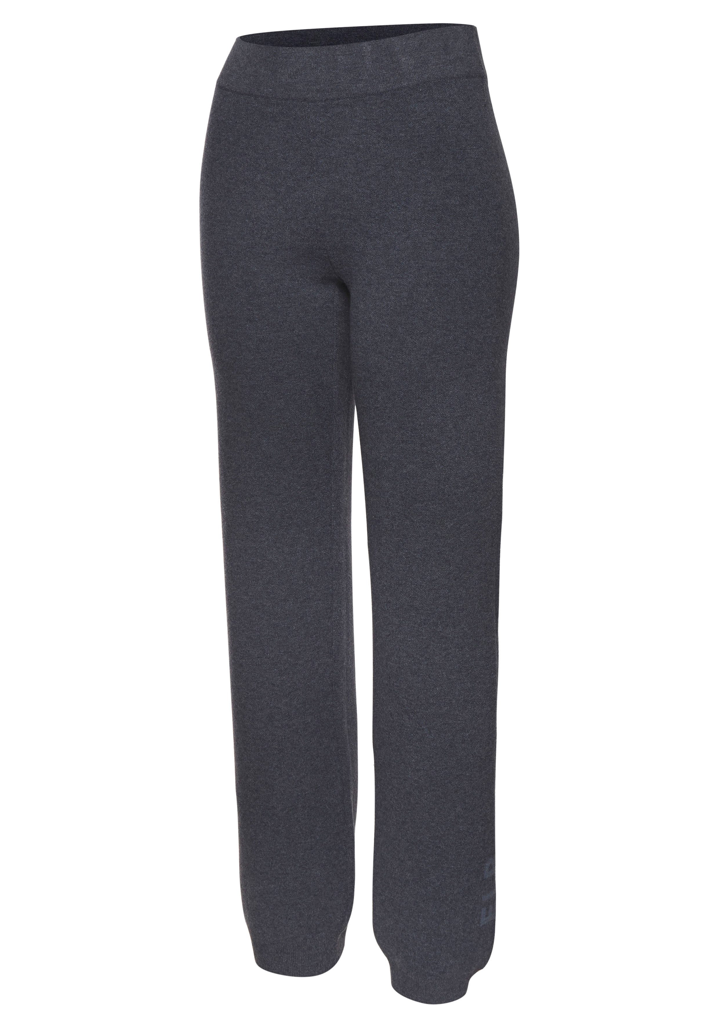 Elbsand Tricotbroek met gebreid logo van hoogwaardige fijnbrei loungewear