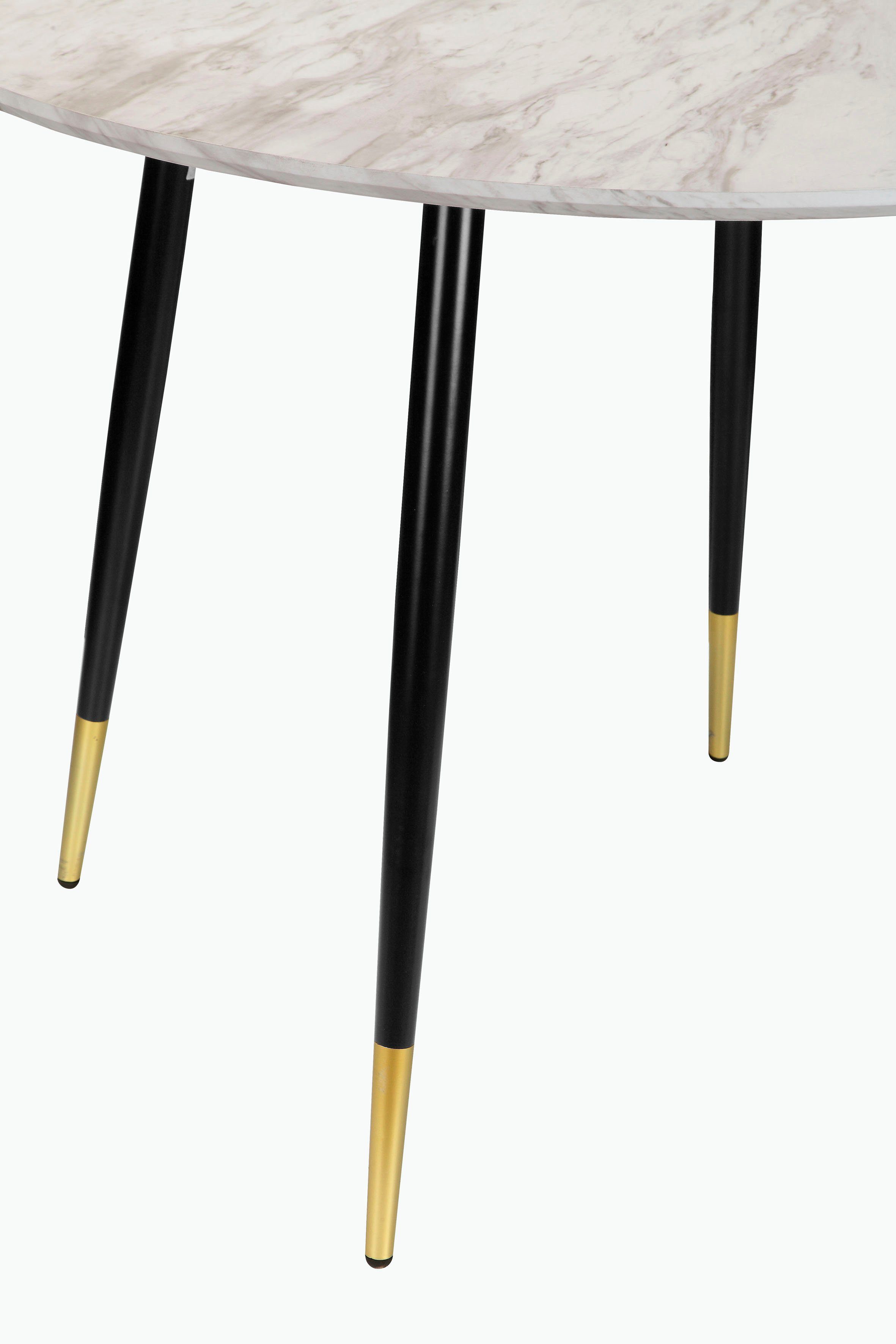 Leonique Eethoek Eadwine, TOPSELLER! Zitgroep eettafel plus 4 eetkamerstoelen (set, 5-delig)