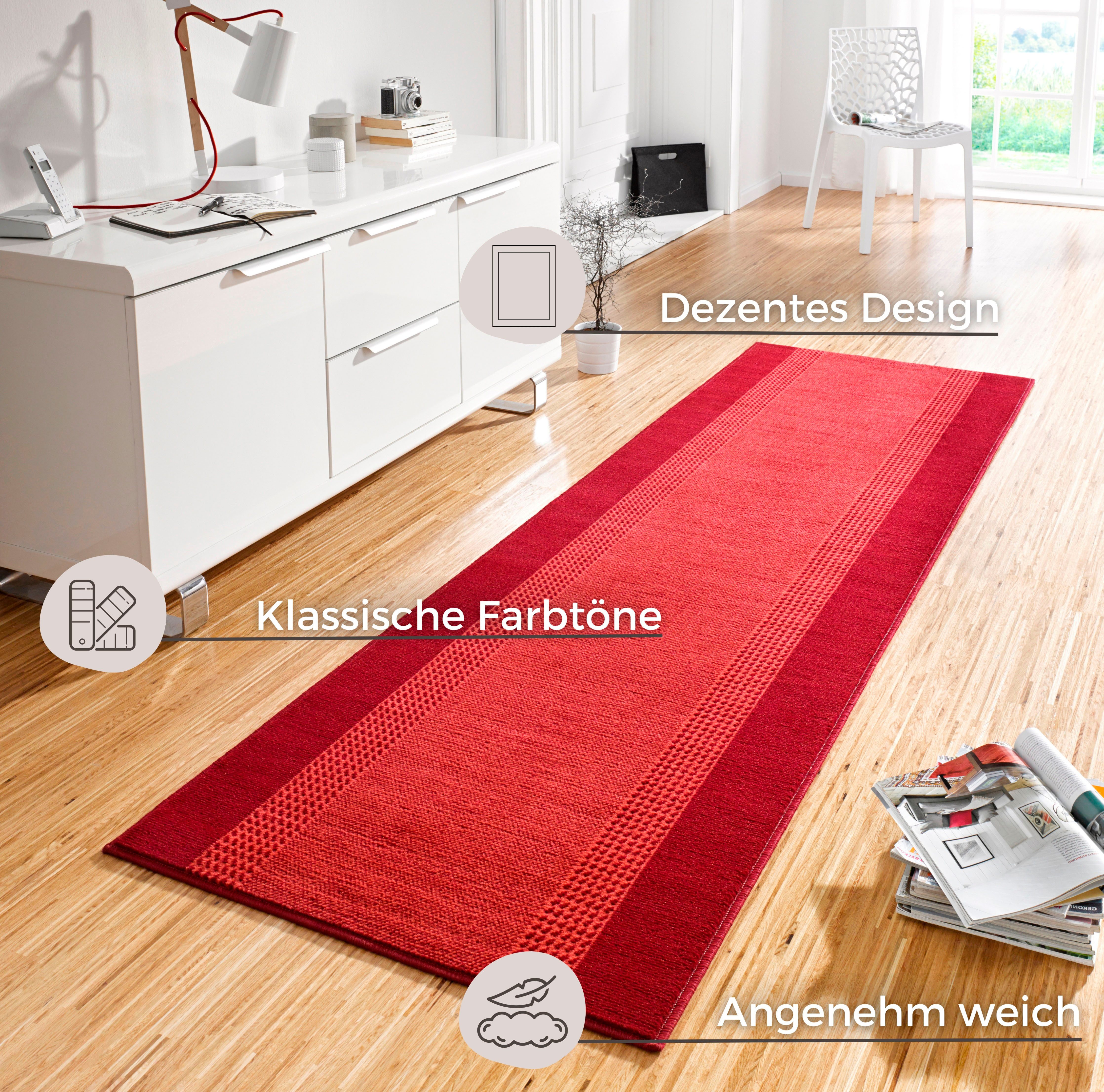 HANSE Home Vloerkleed Band Kortpolig, zacht, loper maten, woonkamer, slaapkamer, eetkamer
