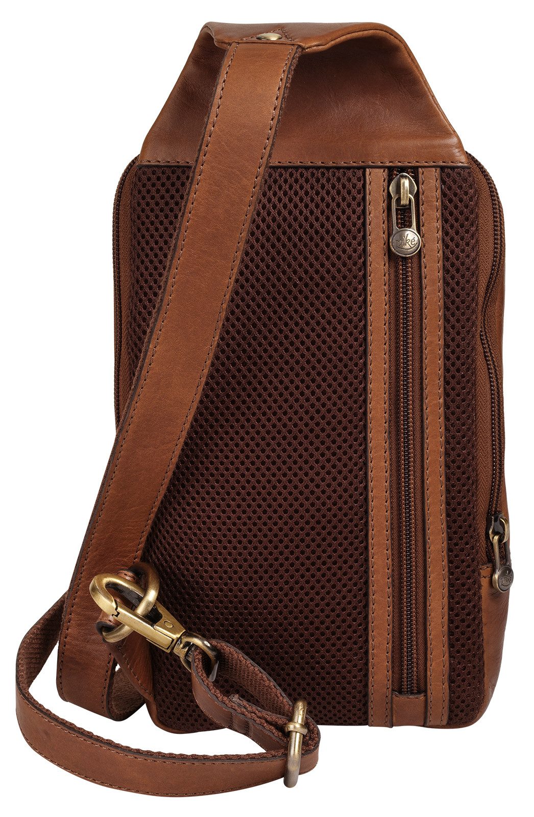 Piké Schoudertas echt leder