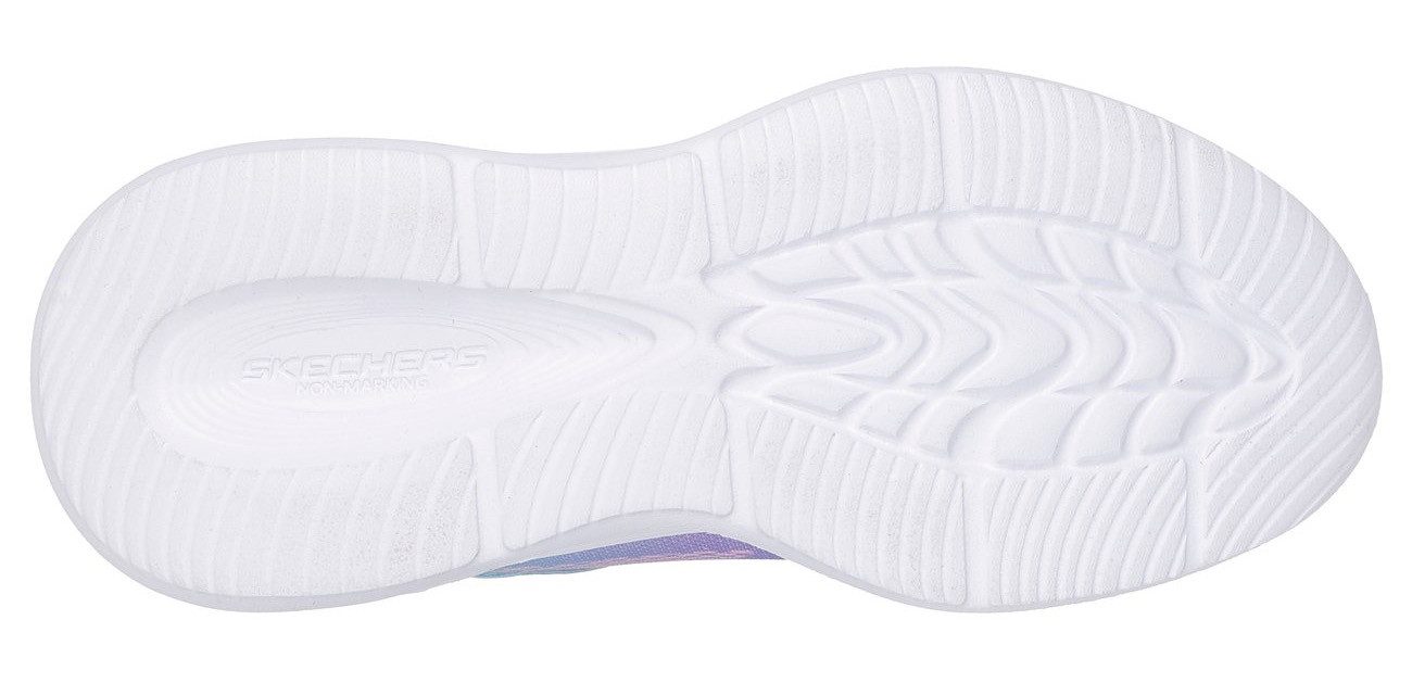 Skechers Sneakers SKECHERS SOLA GLOW LIGHTS , slip-on sneaker, blink-, klittenbandsluiting, maat sjabloon om te downloaden