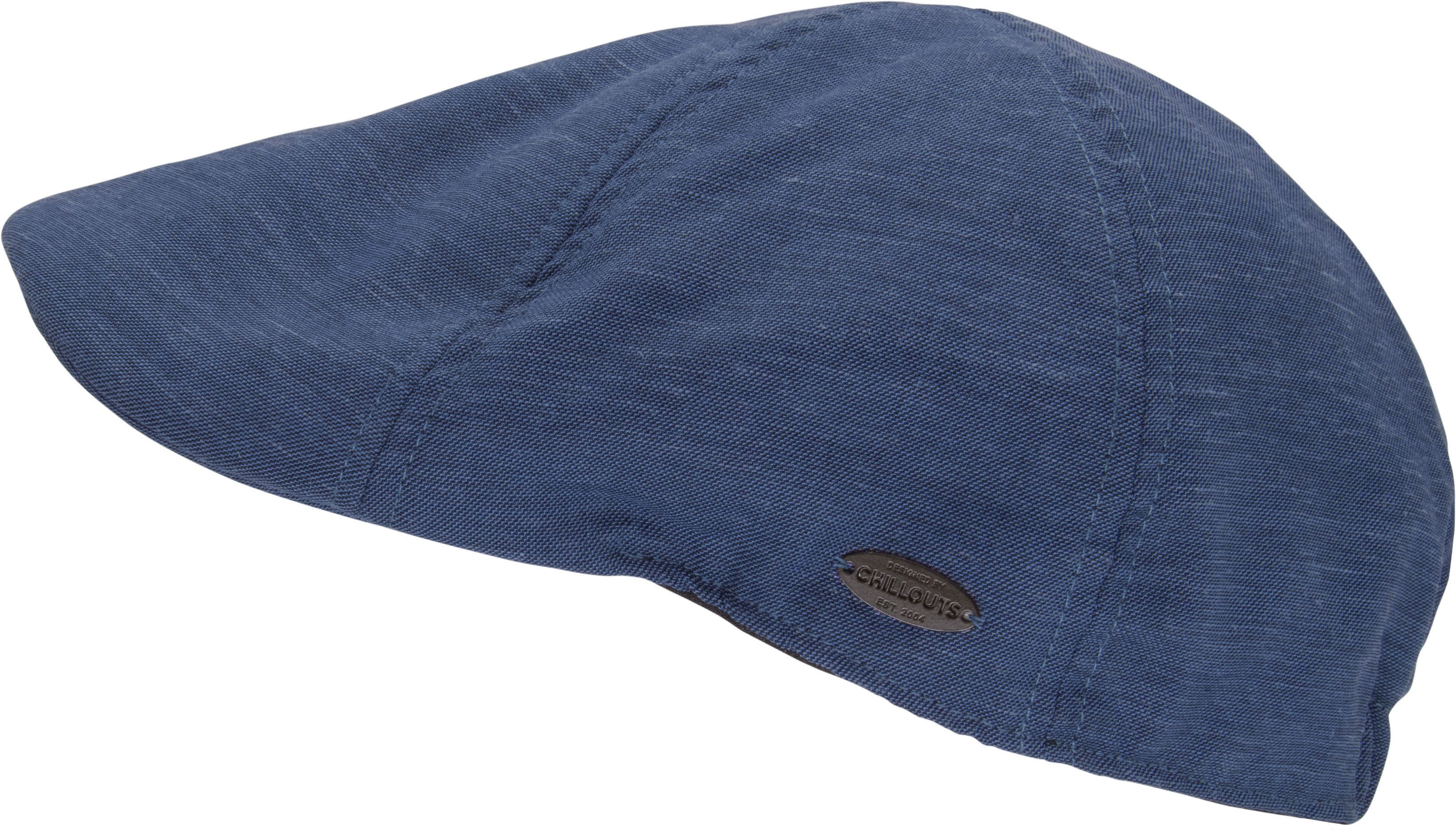 chillouts Flat cap Kapolei Hoed met elastisch binnenband heren mutsen maat L/XL blauw